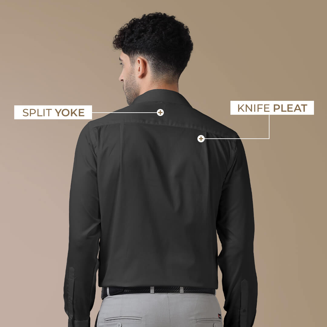 Cambridge Giza Cotton Shirt In Gun Metal Cambridge Giza Cotton Shirt In Gun Metal