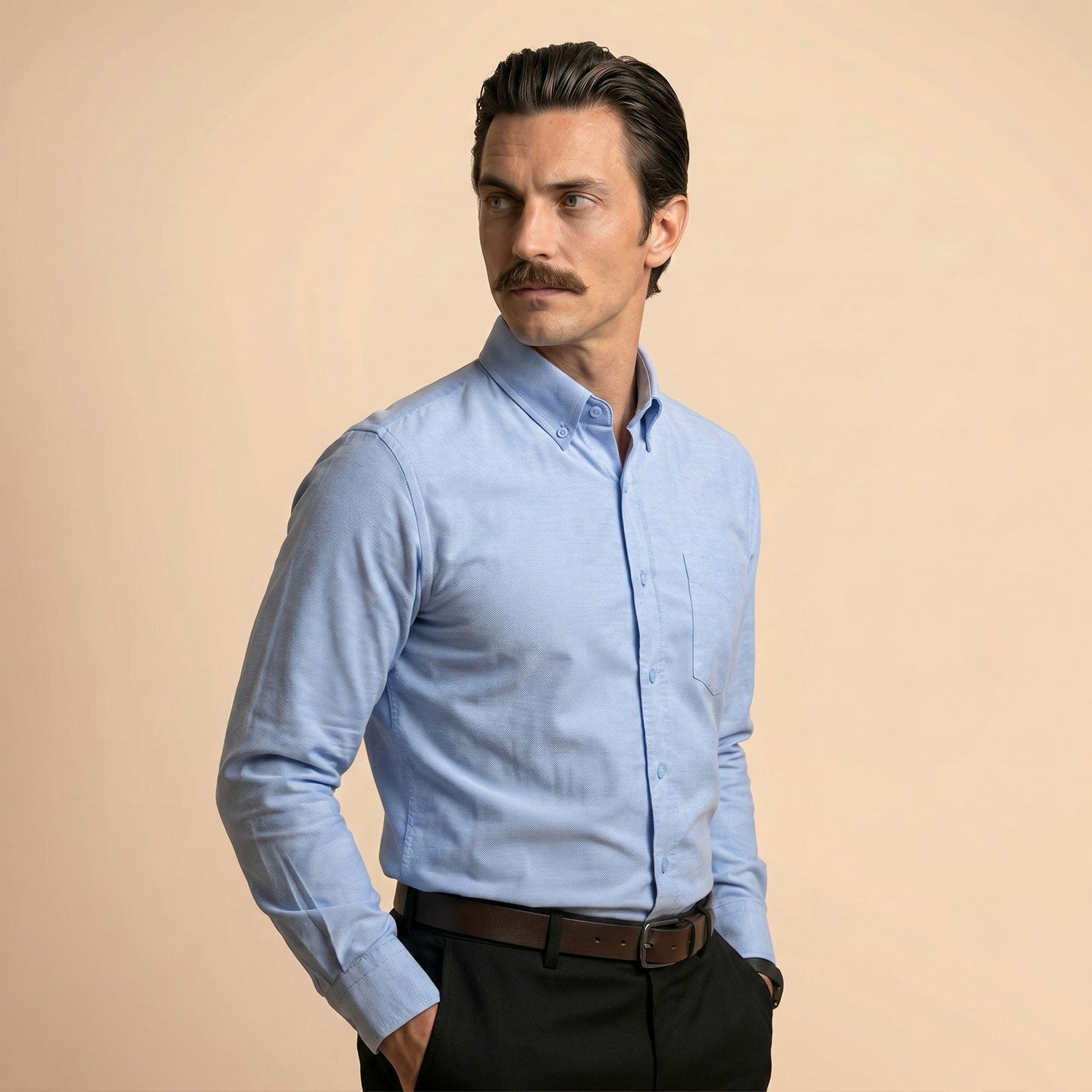 Regal Oxford Solid shirt in Ice Blue