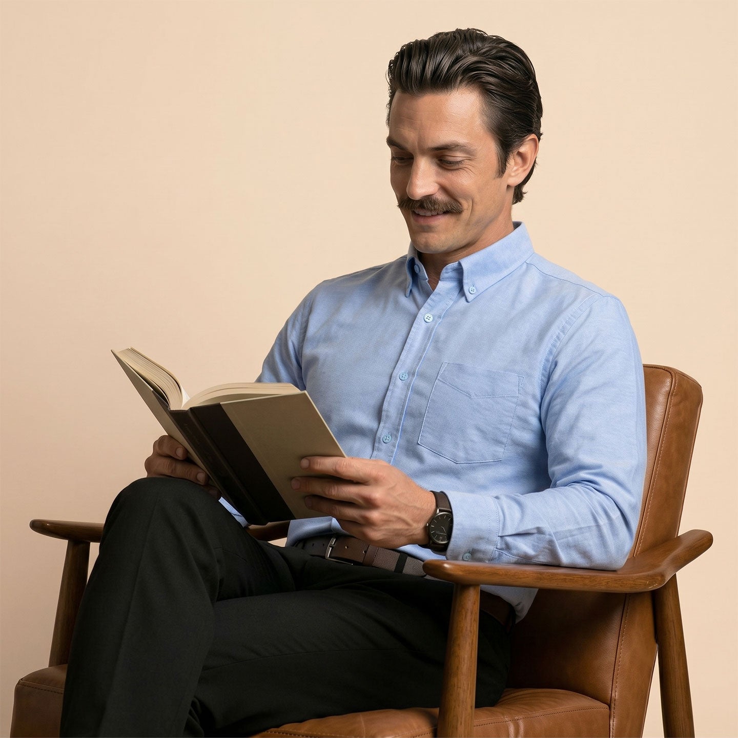 Regal Oxford Solid shirt in Ice Blue