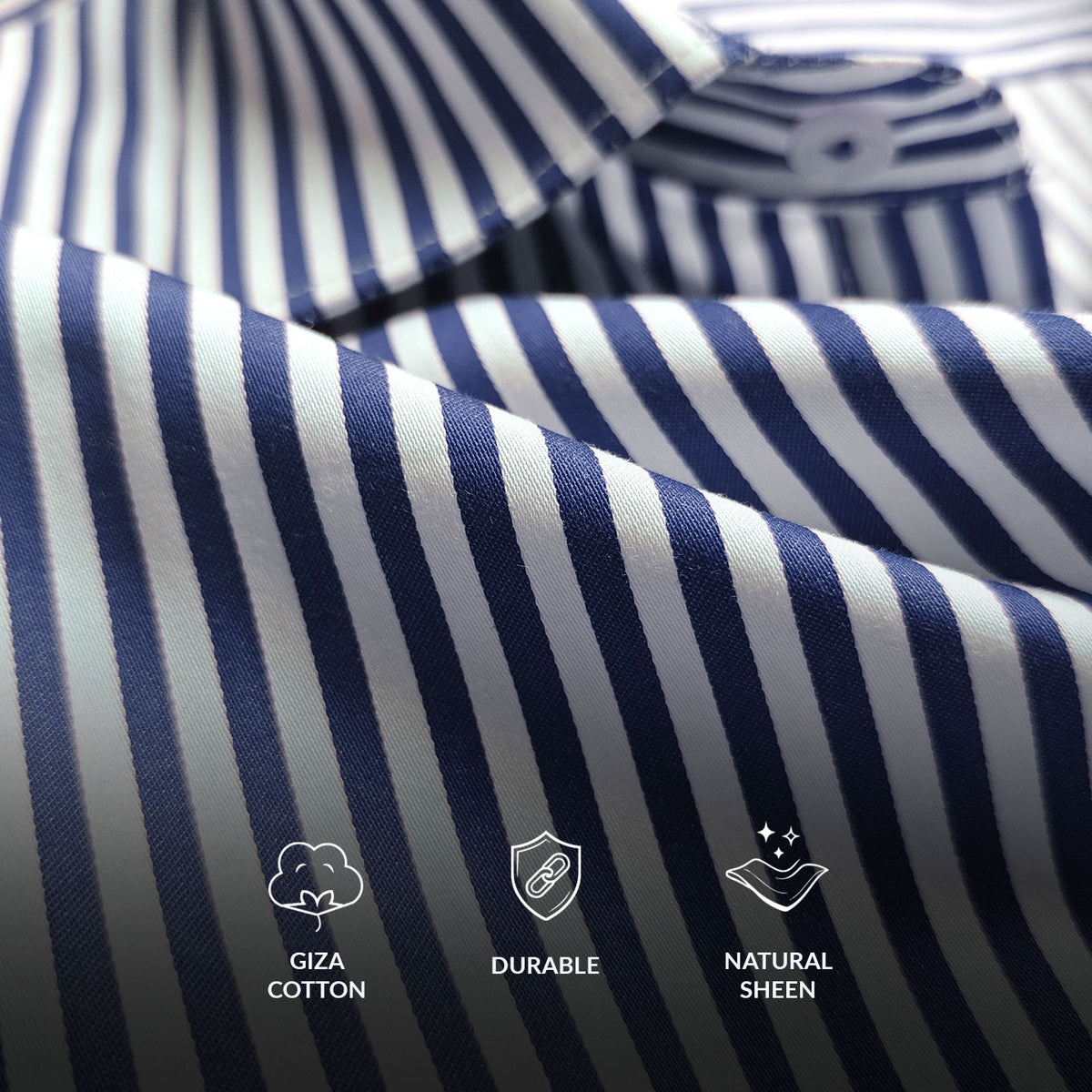 Boardroom Bengal stripes shirt in indigo