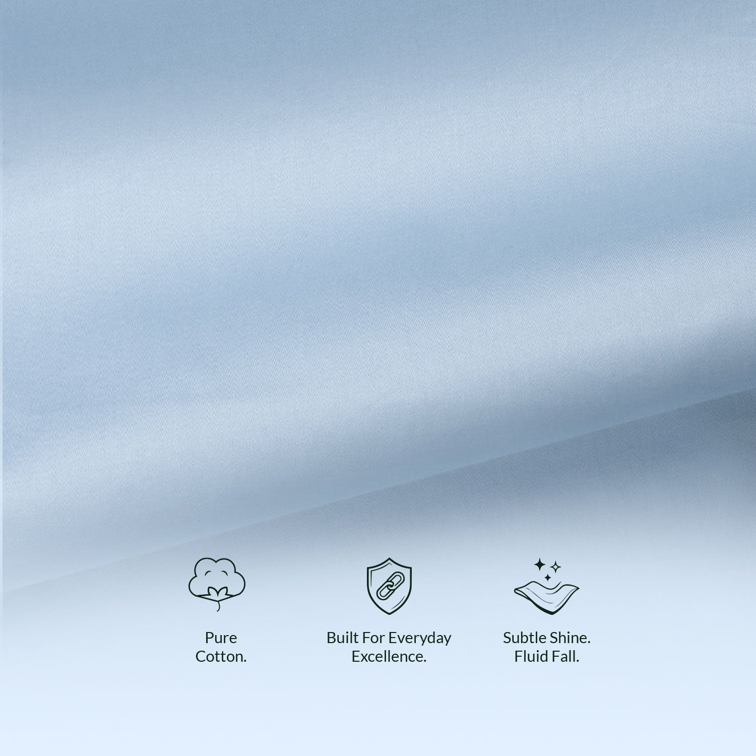 French Cuff Giza Cotton Shirt In Ice Blue French Cuff Giza Cotton Shirt In Ice Blue