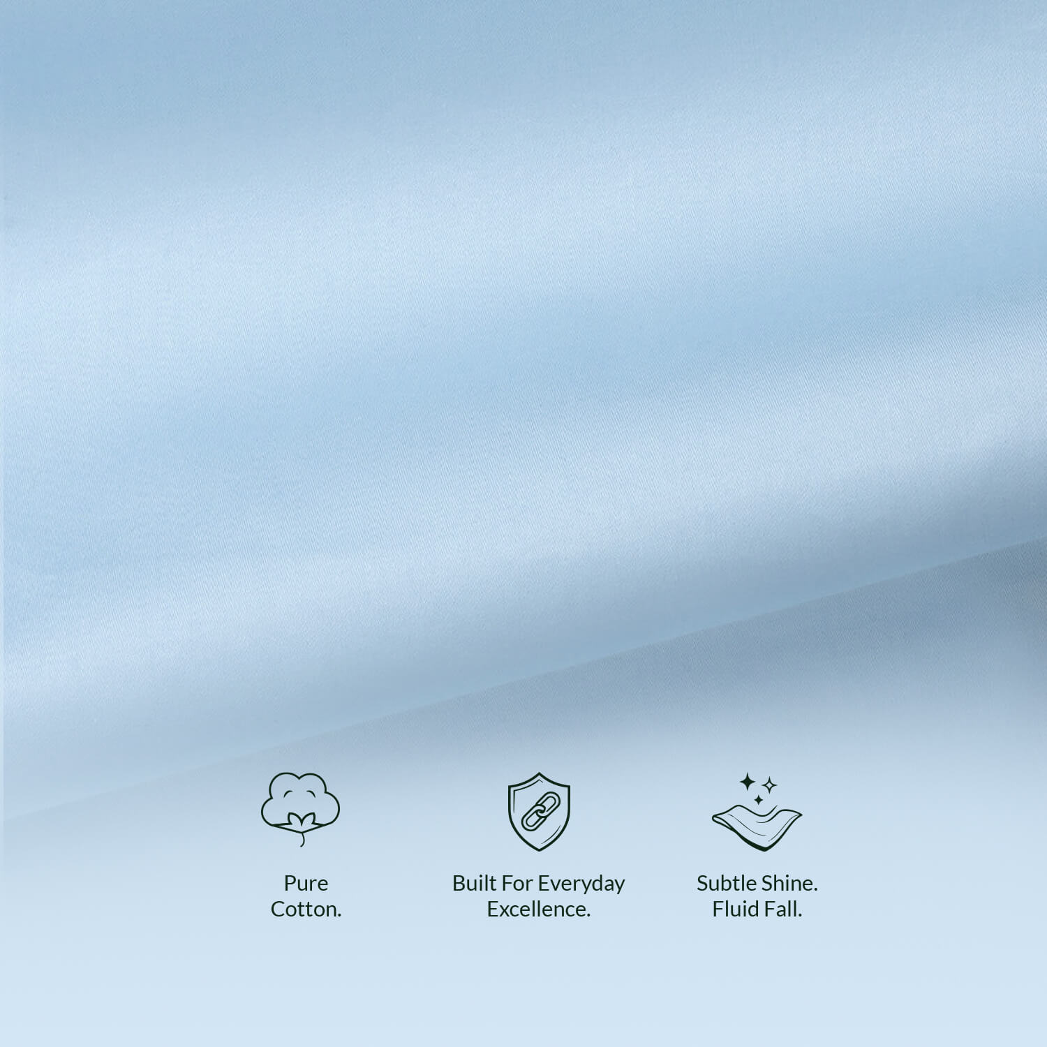 French Cuff Giza Cotton Shirt In Ice Blue French Cuff Giza Cotton Shirt In Ice Blue