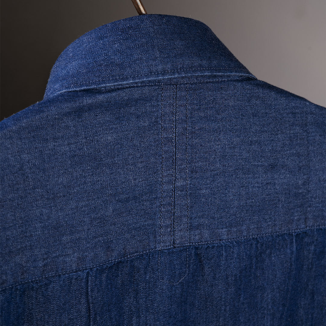 The Legend Denim Mens Shirt In Indigo
