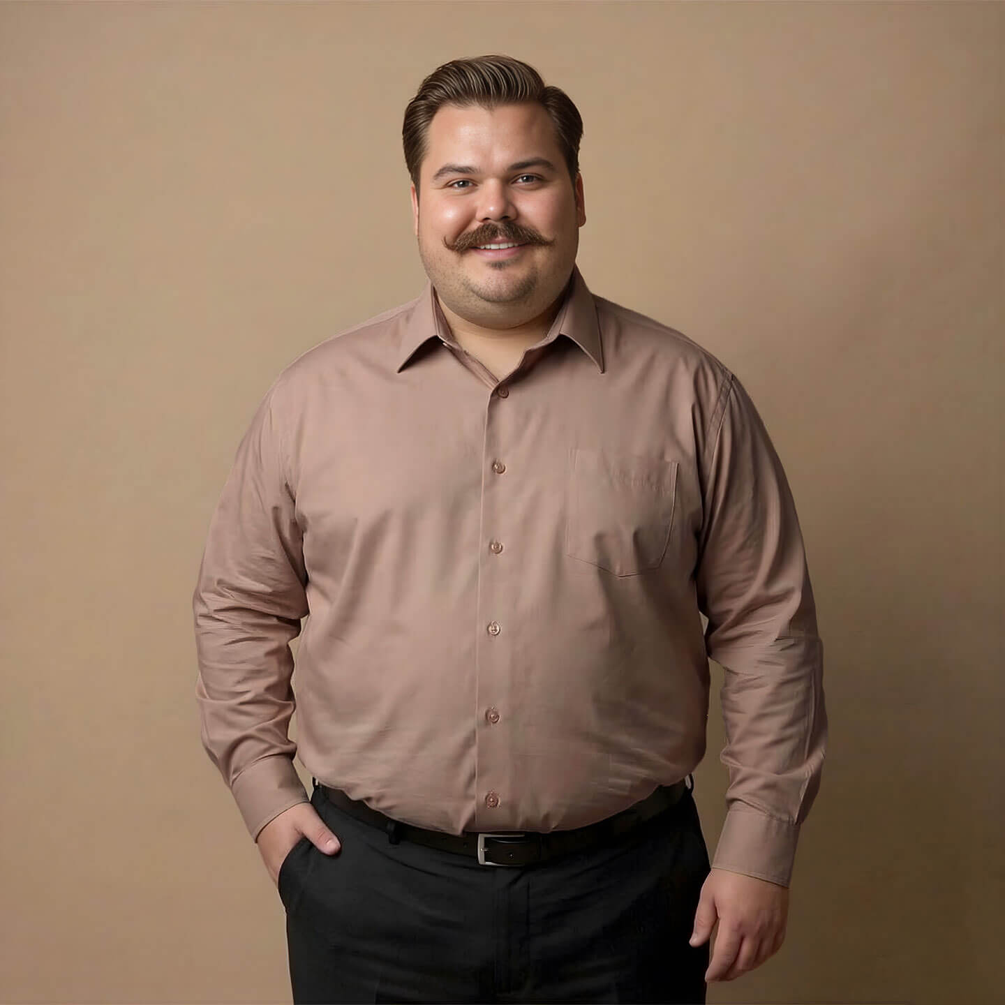 Flexi Stretch Plus Shirt in Latte Flexi Stretch Plus Shirt in Latte