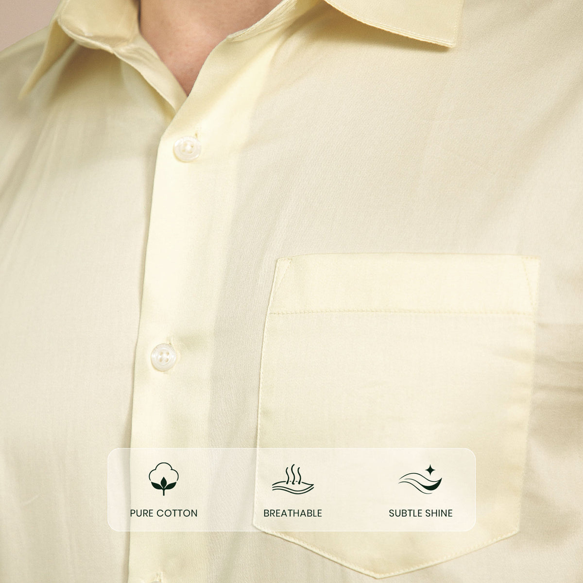 Cambridge Giza Cotton Shirt In Vanilla