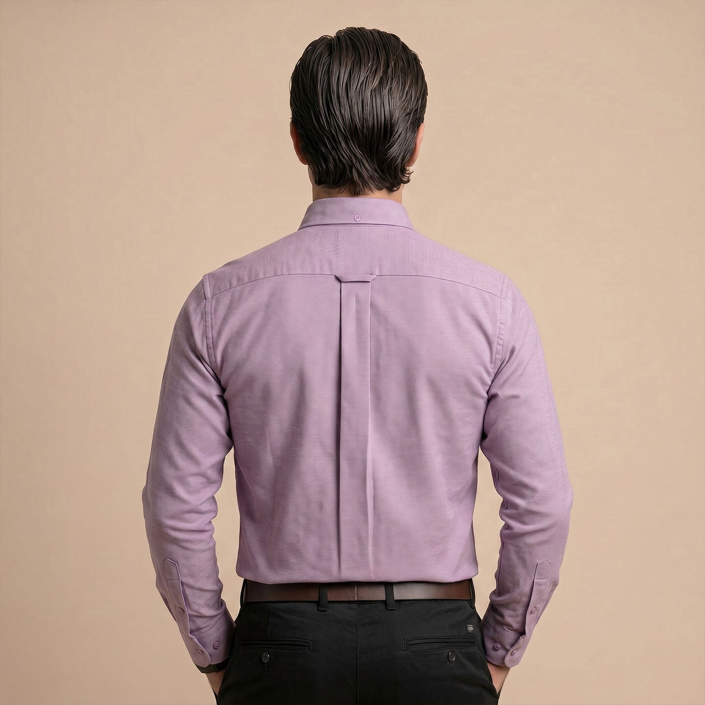 Regal Oxford Solid Shirt In Lilac