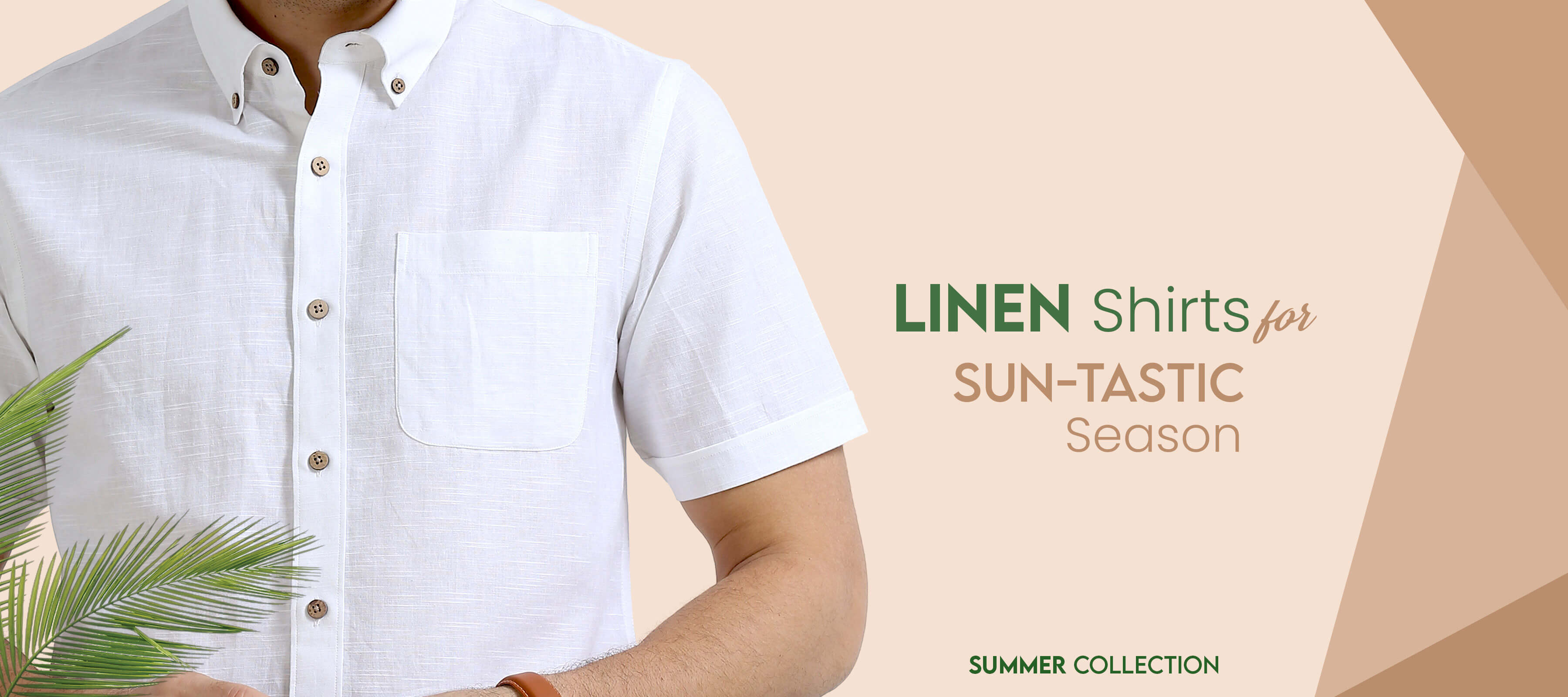 Linen Shirts Banner LINEN FORMAL SHIRTS FOR MEN
