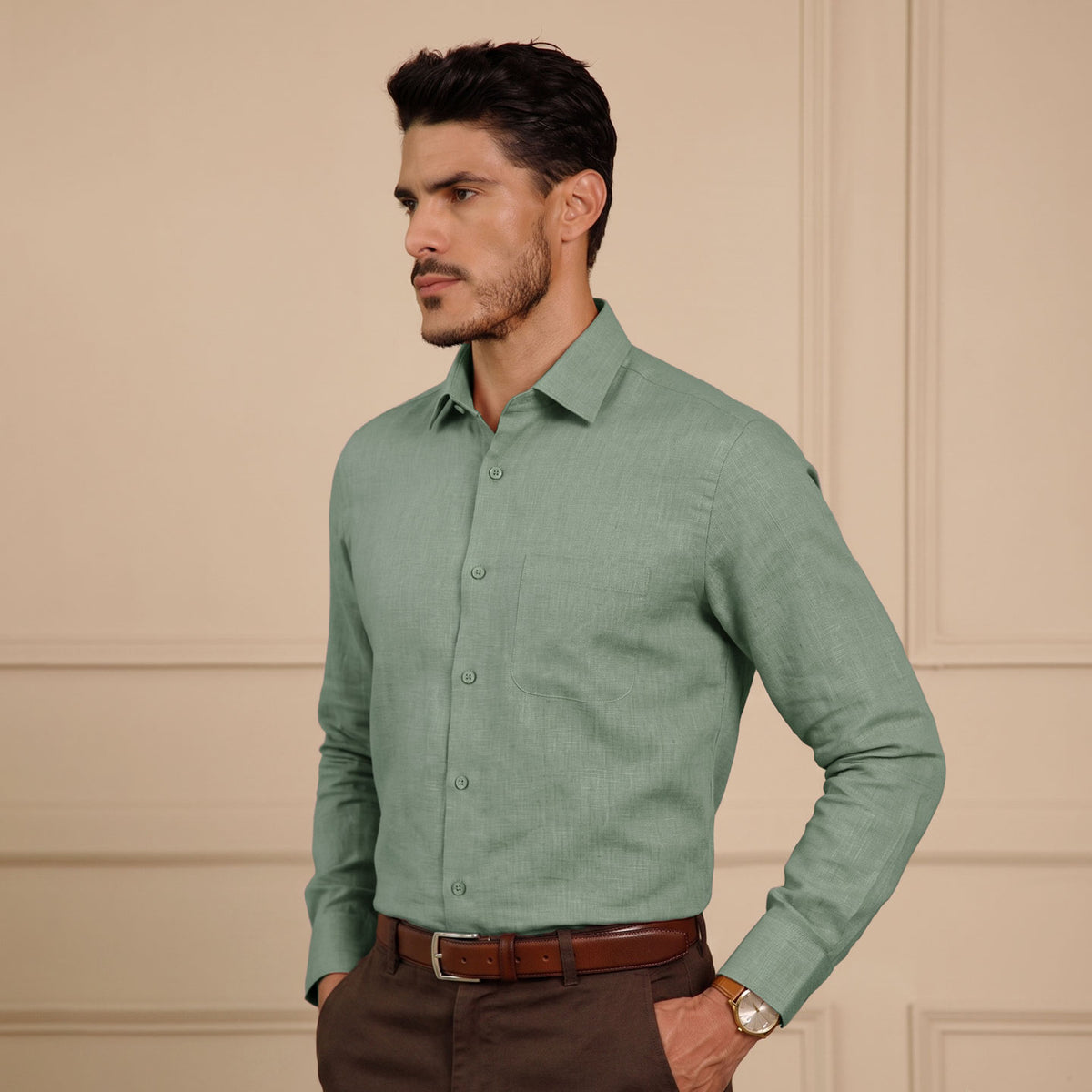 Cedar Linen Shirt for Men