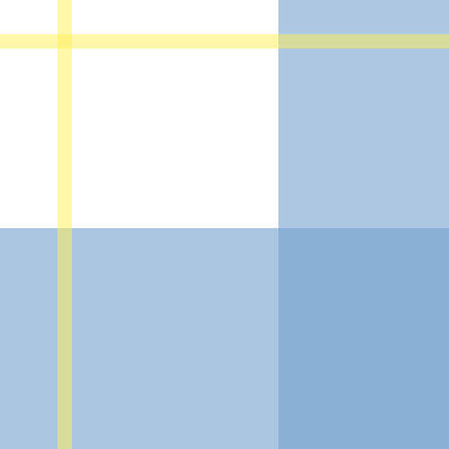 Blue and White Blue and White