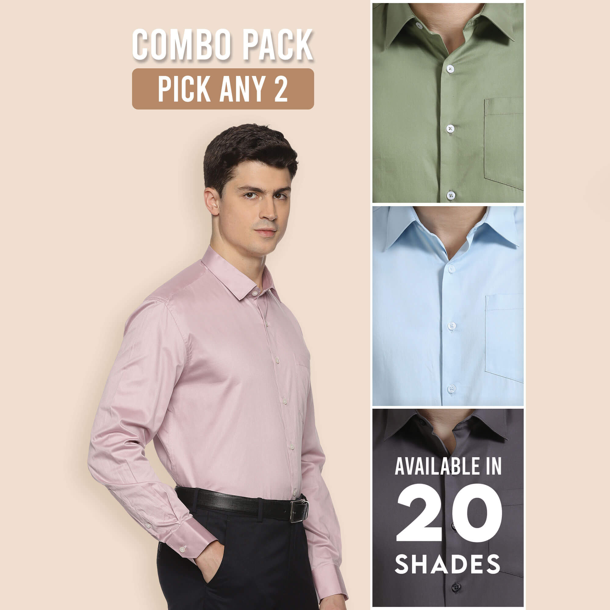 Pack of 2 Shirts For Men