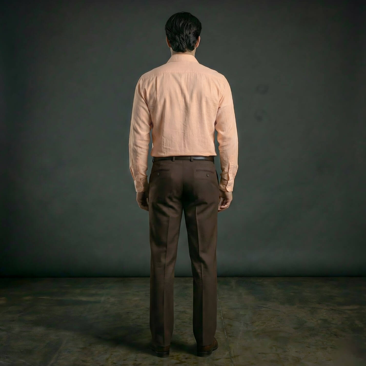 Cambridge Giza Cotton Shirt In Peach Fuzz Cambridge Giza Cotton Shirt In Peach Fuzz