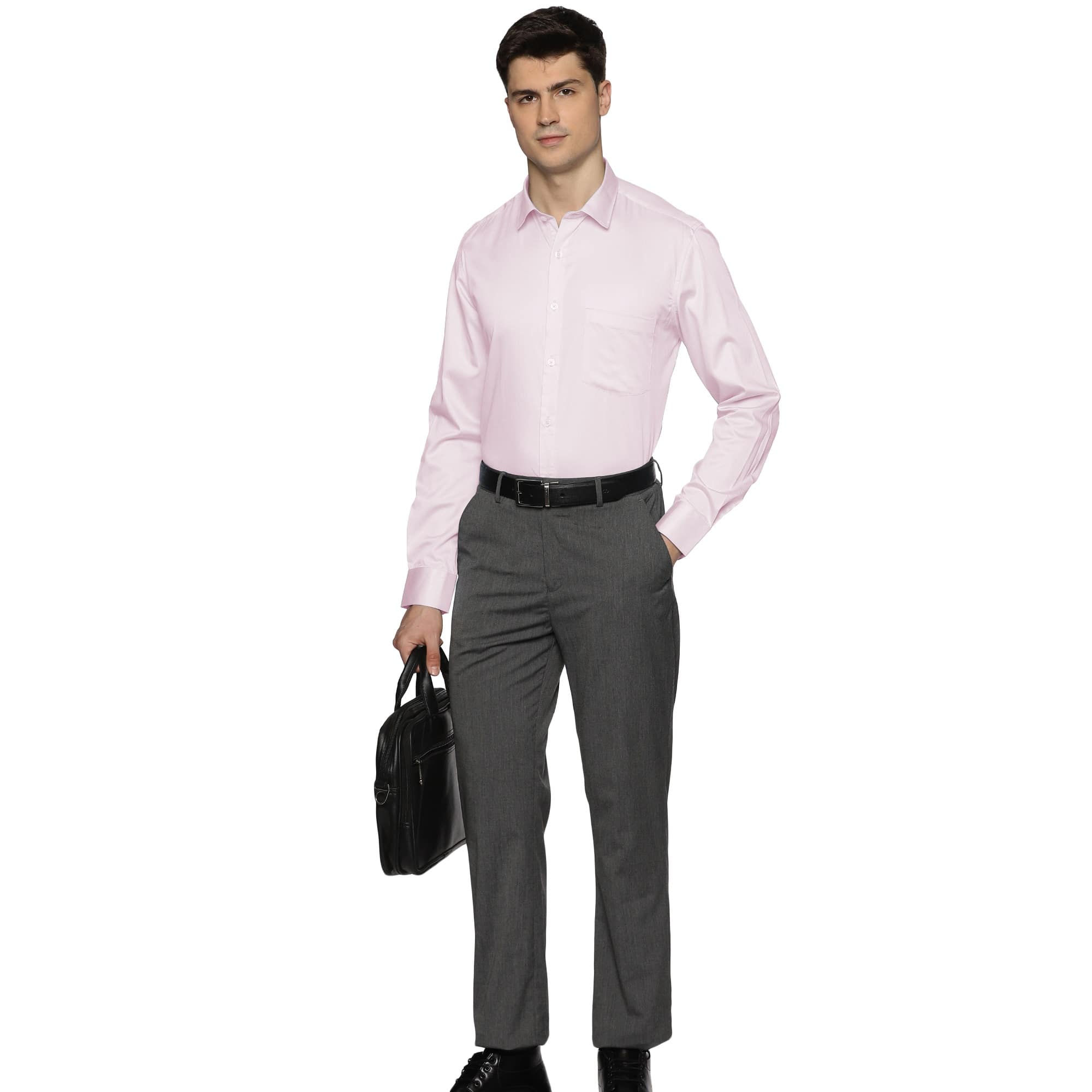 Swiss Finish Giza Cotton Shirt In Pastel Pink - The Formal Club
