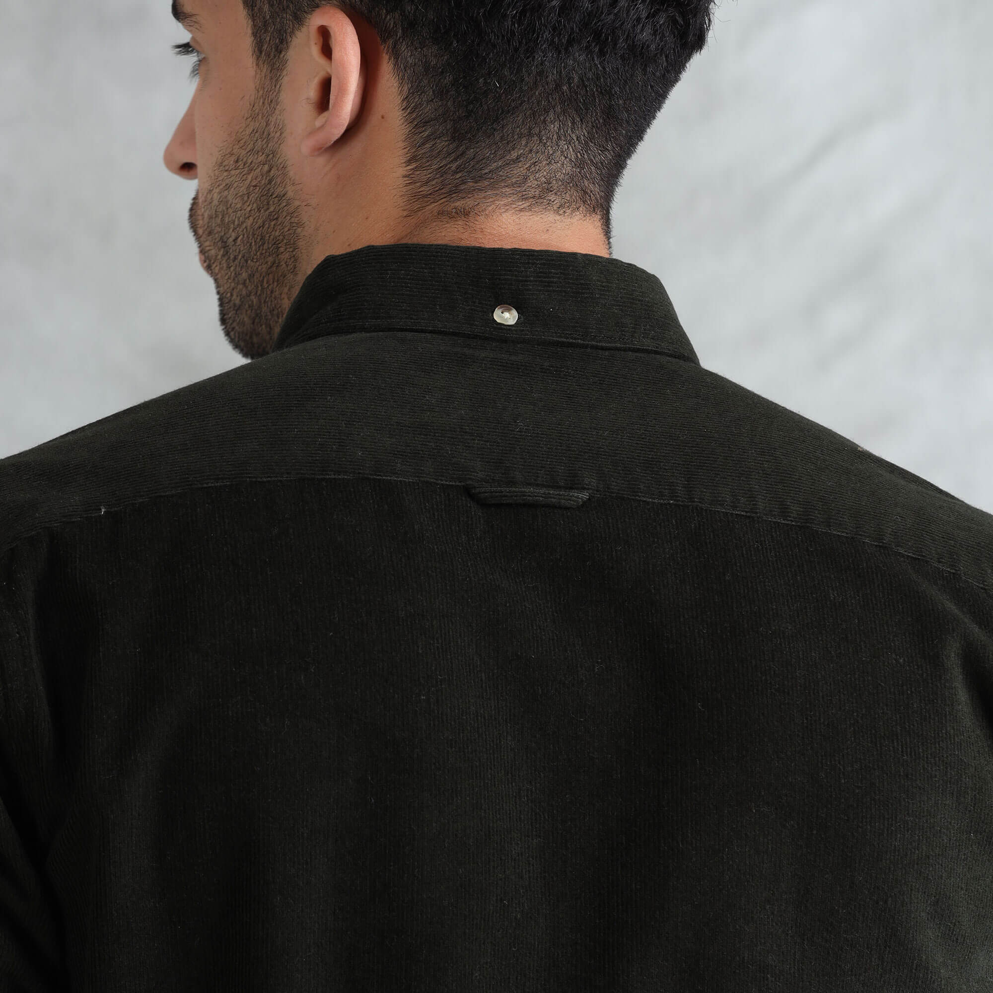 Cruise Corduroy Shirt In Pine Green Stylish green corduroy shirt for office or events by TFC