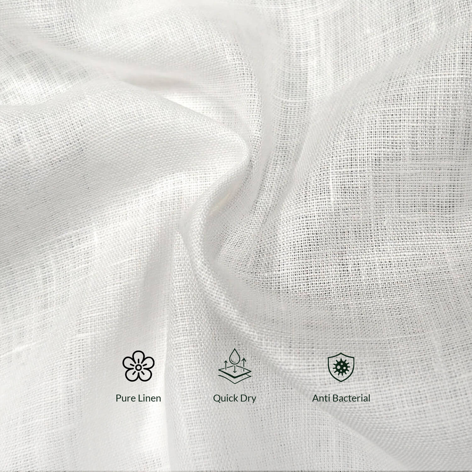 Cedar Pure Linen Full Sleeves Shirt in Snow Cedar Pure Linen Full Sleeves Shirt in Snow