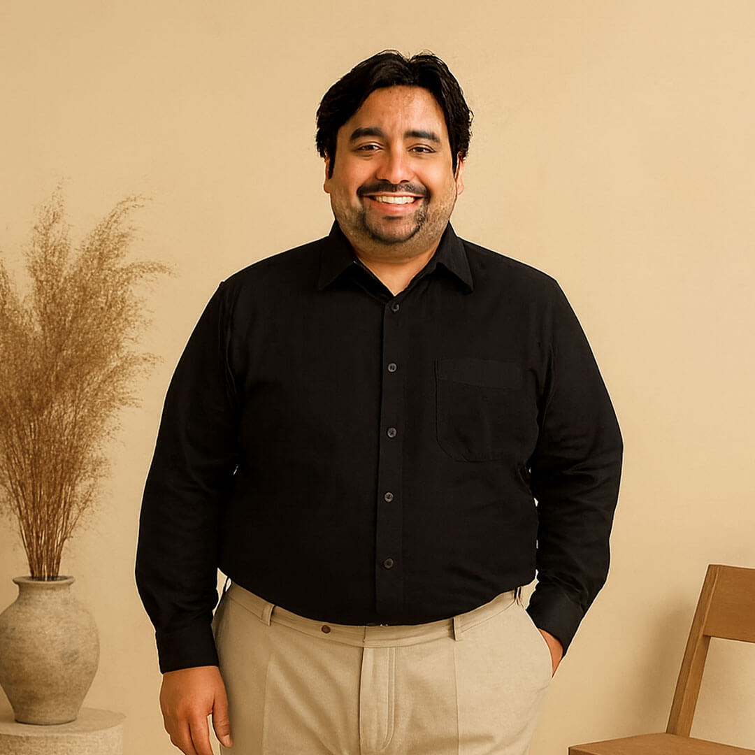 Flexi Stretch Plus Shirt in Raven Flexi Stretch Plus Shirt in Raven