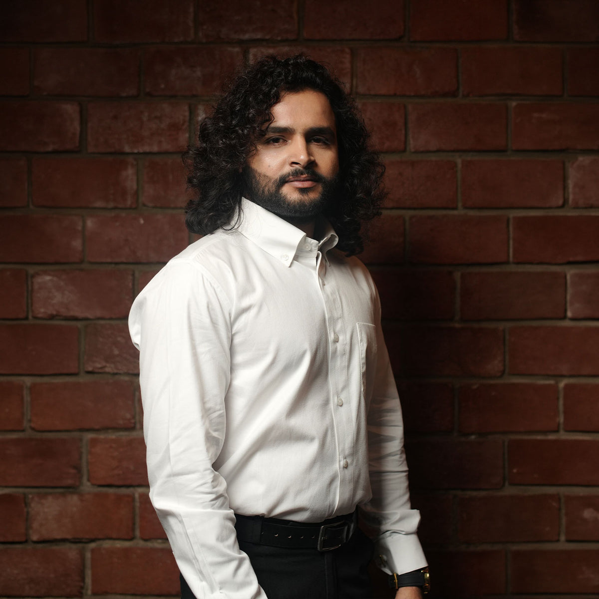 Royal Oxford Dobby Shirt In Snowflake