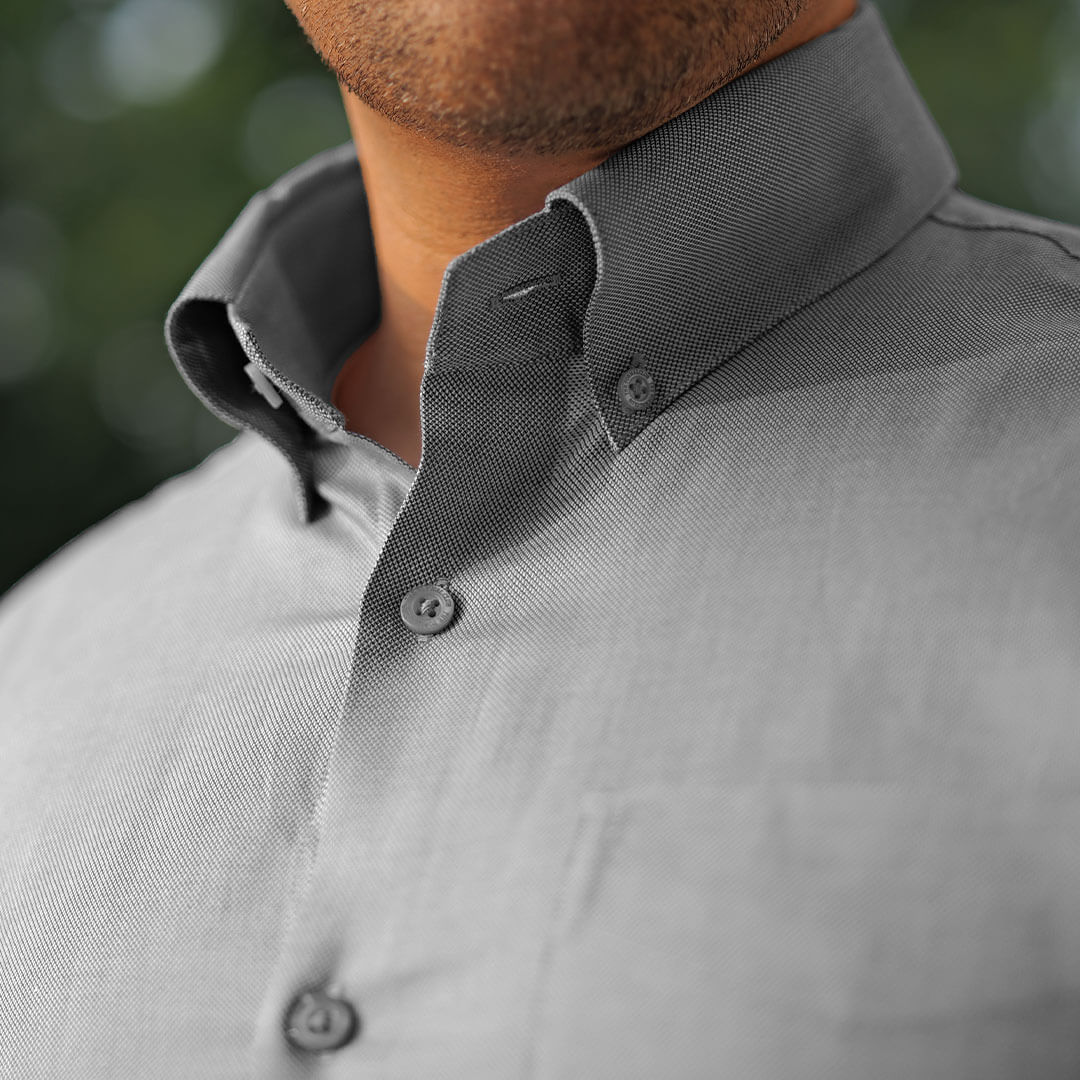 Royal Oxford Dobby Shirt in Dove Grey Royal Oxford Dobby Shirt in Dove Grey