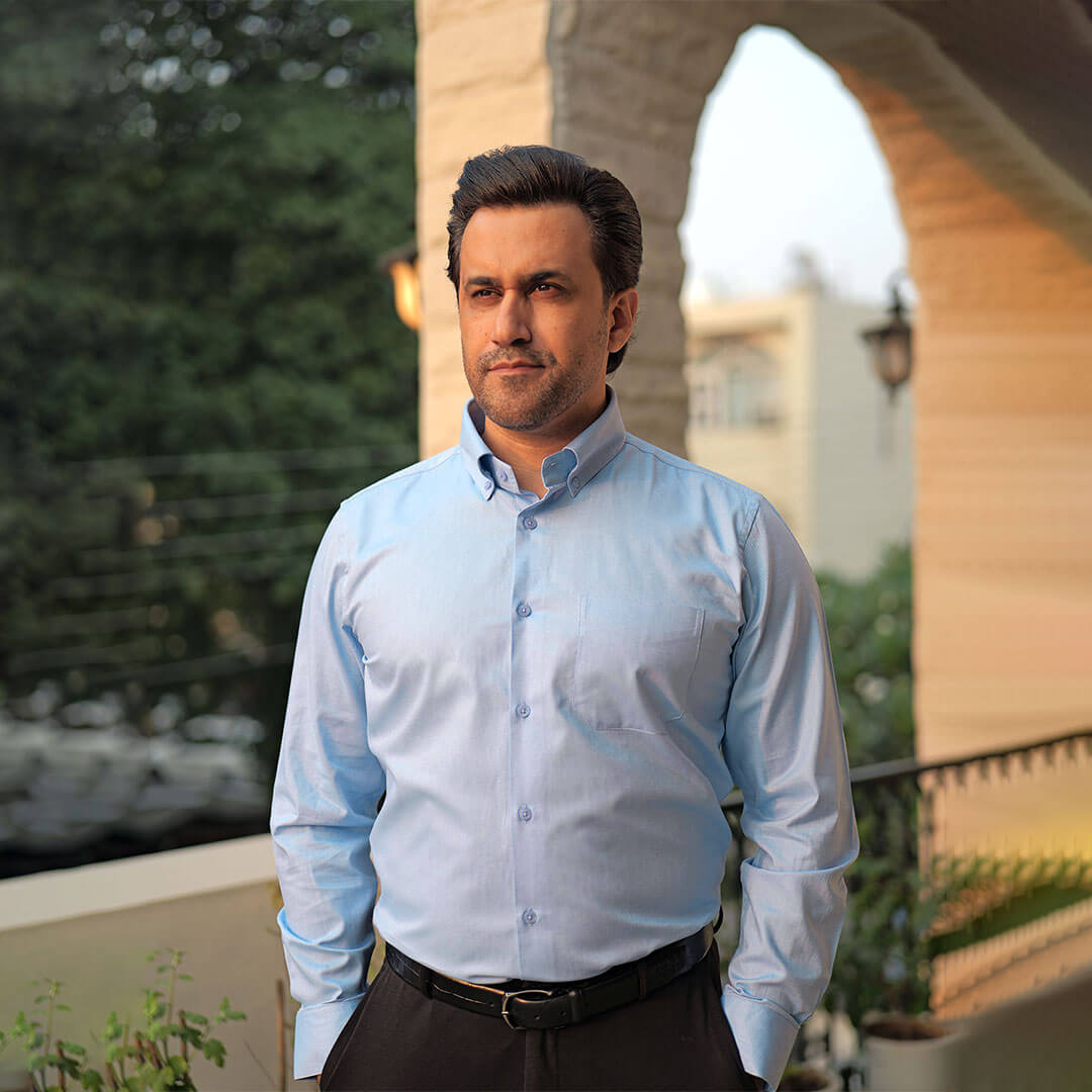 Royal Oxford Dobby Shirt in Maya Blue Royal Oxford Dobby Shirt in Maya Blue