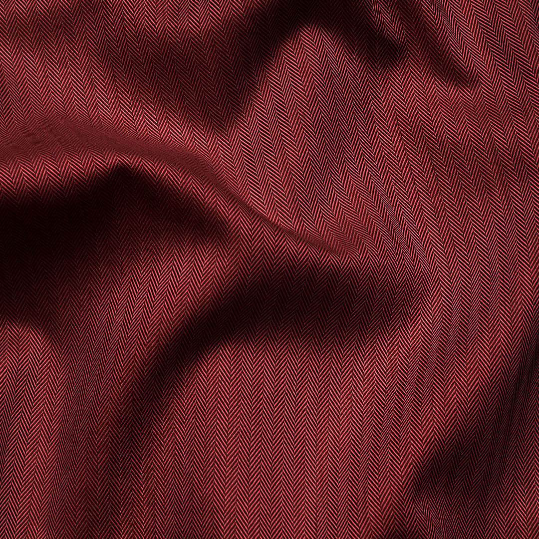 Imperial Herringbone 2 Ply Giza Shirt In Ruby Imperial Herringbone 2 Ply Giza Shirt In Ruby