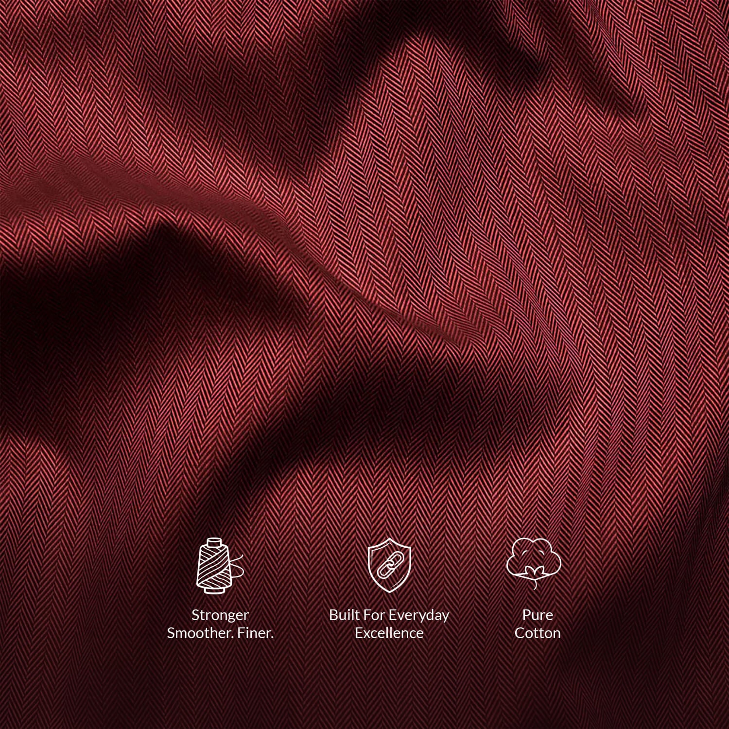 Imperial Herringbone 2 Ply Giza Shirt In Ruby Imperial Herringbone 2 Ply Giza Shirt In Ruby