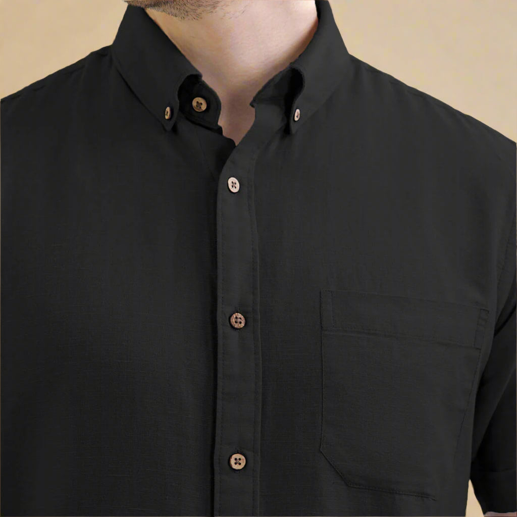 Premium cotton-linen blend shirt by TFC