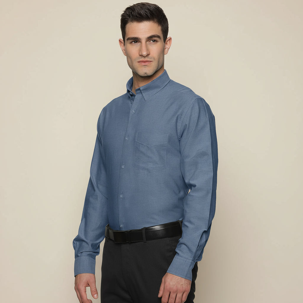 Royal Oxford Dobby Shirt in Midnight Blue Royal Oxford Dobby Shirt in Midnight Blue