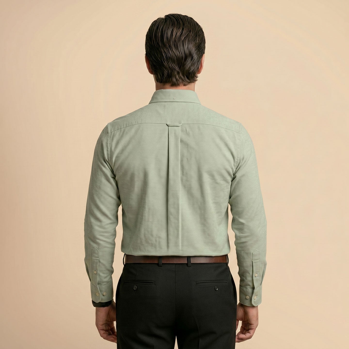 Regal Oxford Solid Shirt In Sage Green