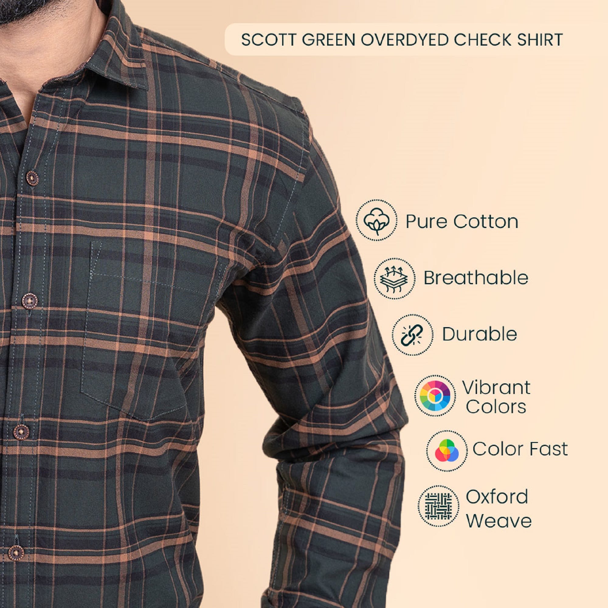 Scott Green Overdyed Check Shirt
