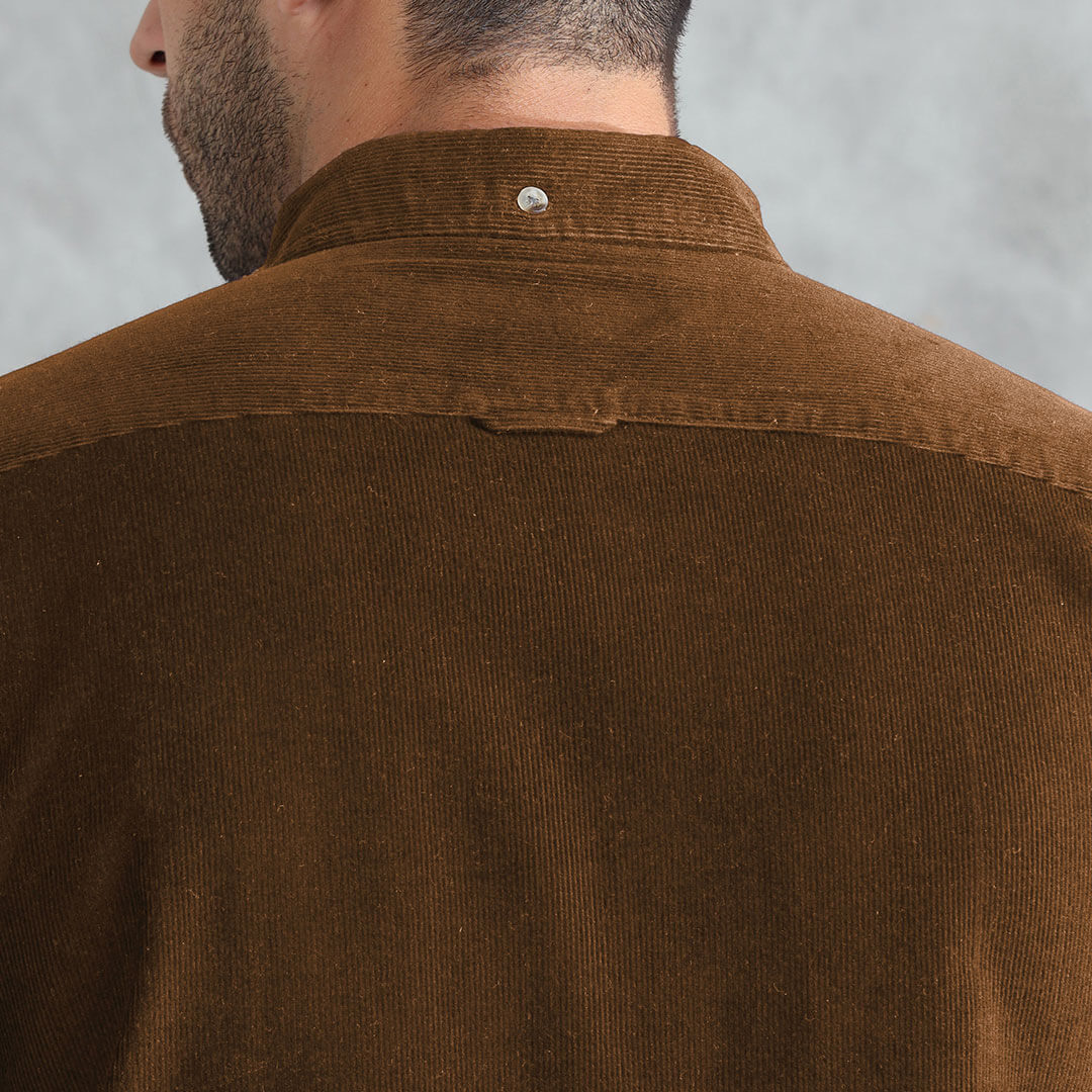 Cruise Corduroy Shirt In Tan Cruise Corduroy Shirt In Tan