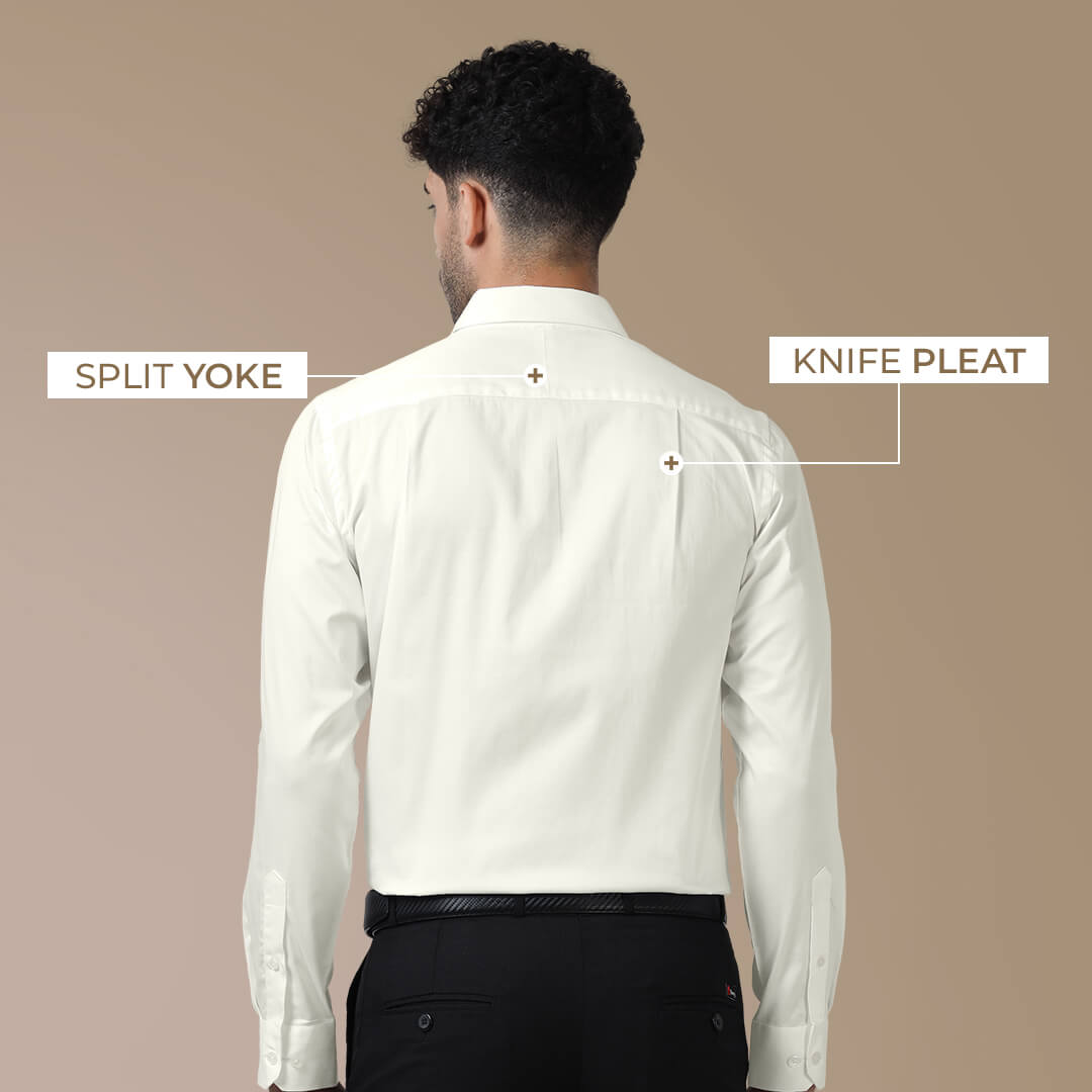 Cambridge Giza Cotton Shirt In Vanilla Cambridge Giza Cotton Shirt In Vanilla