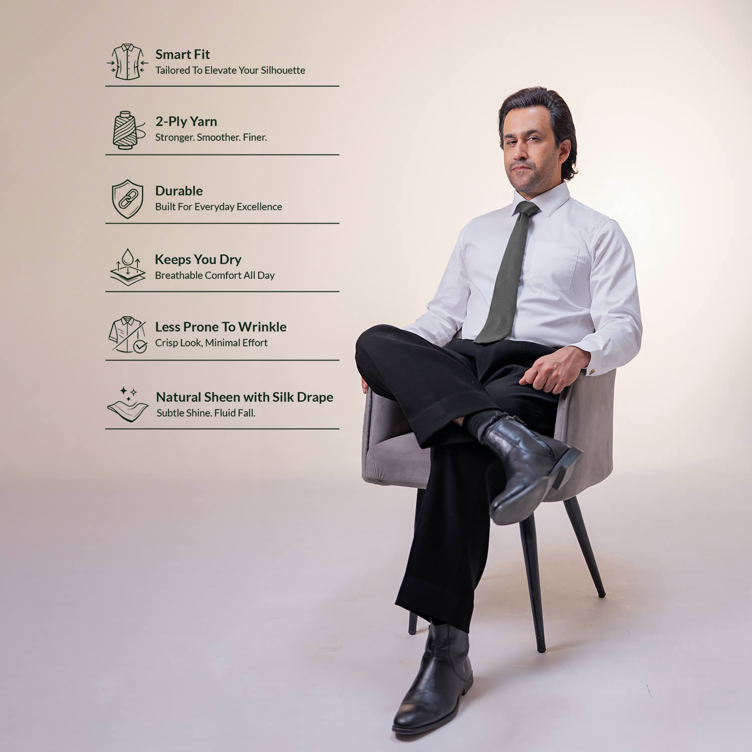 Whisper Easy To Iron Shirt In Cloud White Whisper Easy To Iron Shirt In Cloud White