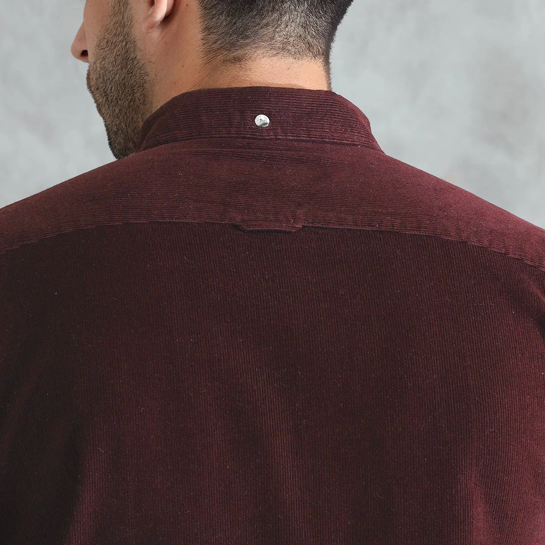 Cruise Corduroy Shirt In Wineberry Cruise Corduroy Shirt In Wineberry