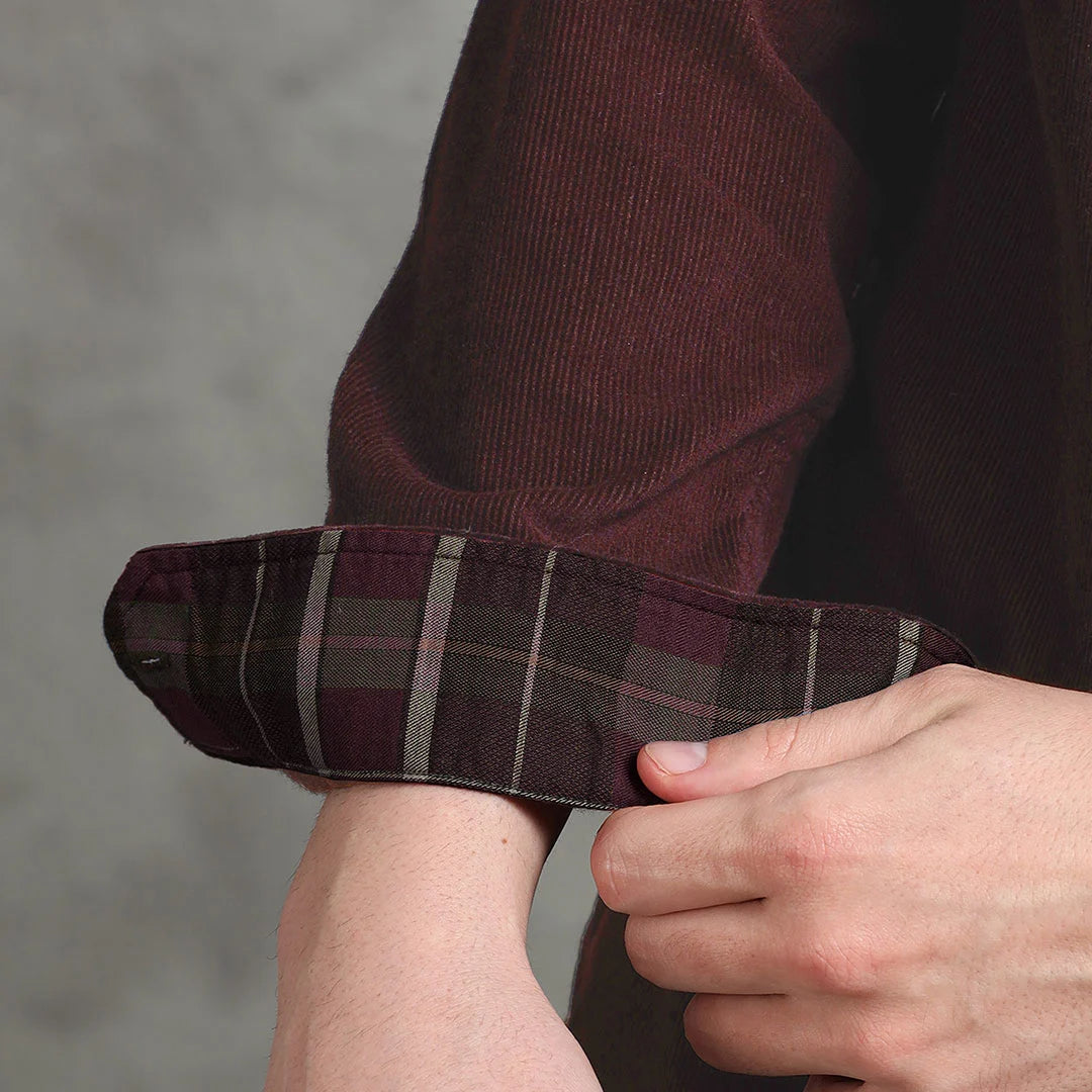 Cruise Corduroy Shirt In Wineberry Cruise Corduroy Shirt In Wineberry