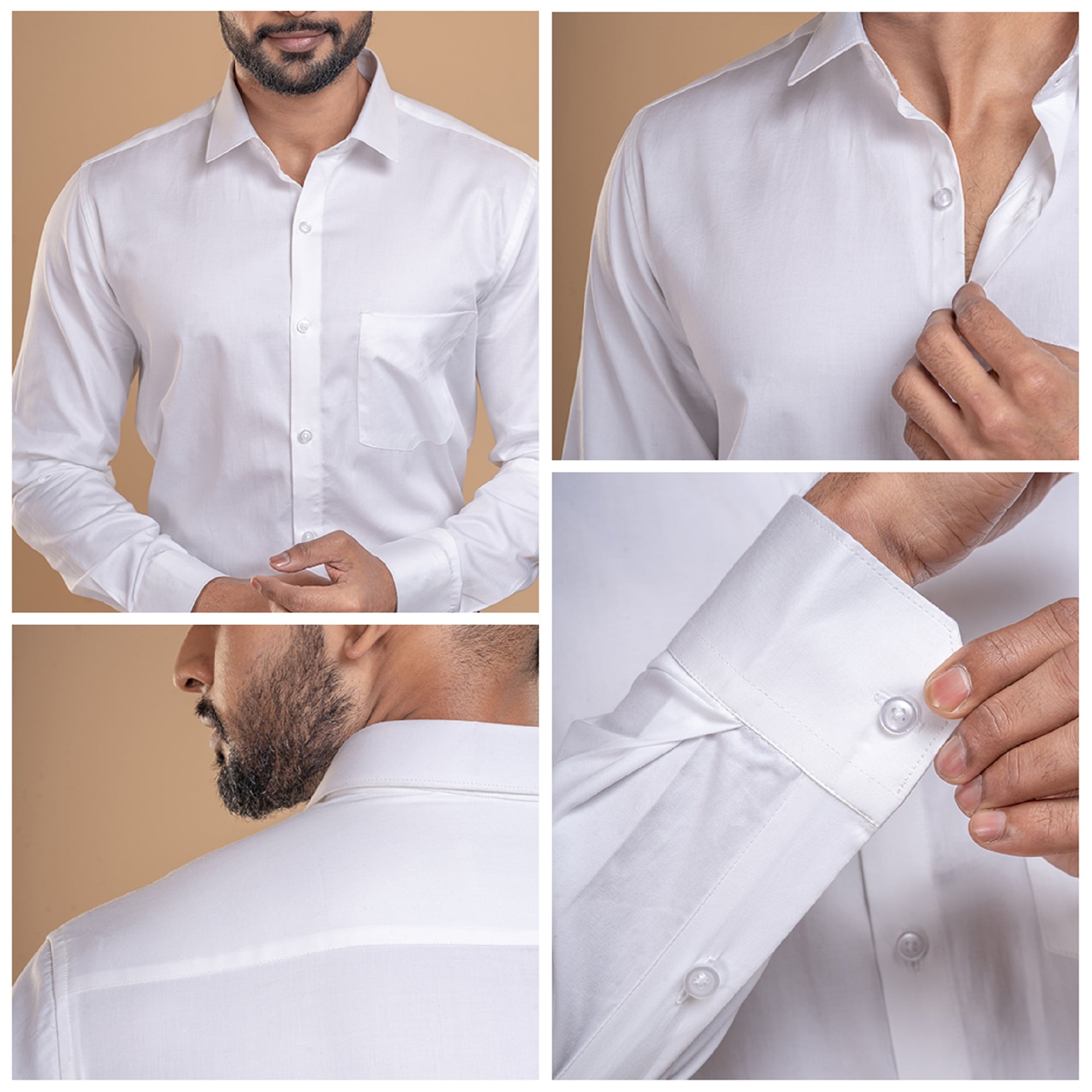 Swiss Finish Giza Cotton Shirt In White