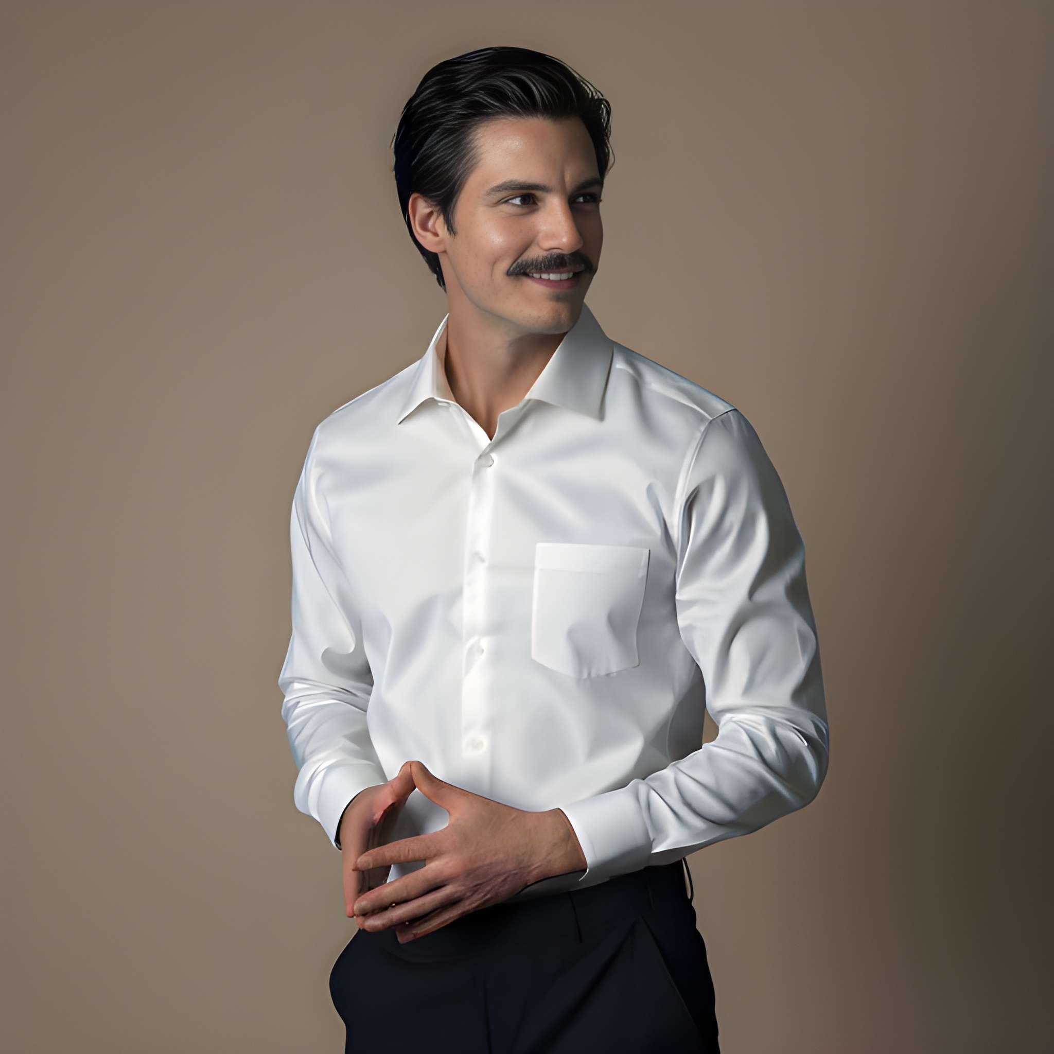 Whisper Easy To Iron Shirt In Cloud White Whisper Easy To Iron Shirt In Cloud White