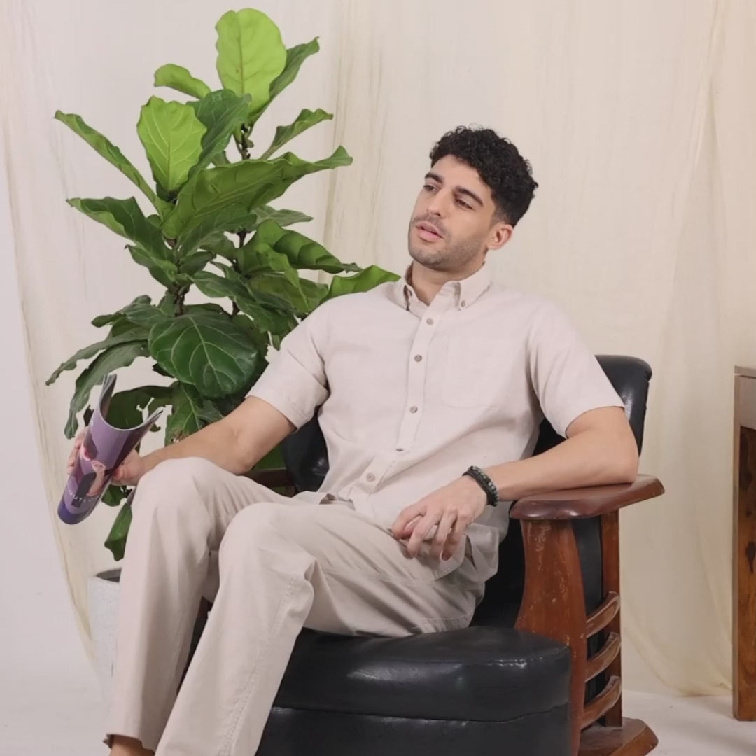 Breeze Linen Shirt In Sand