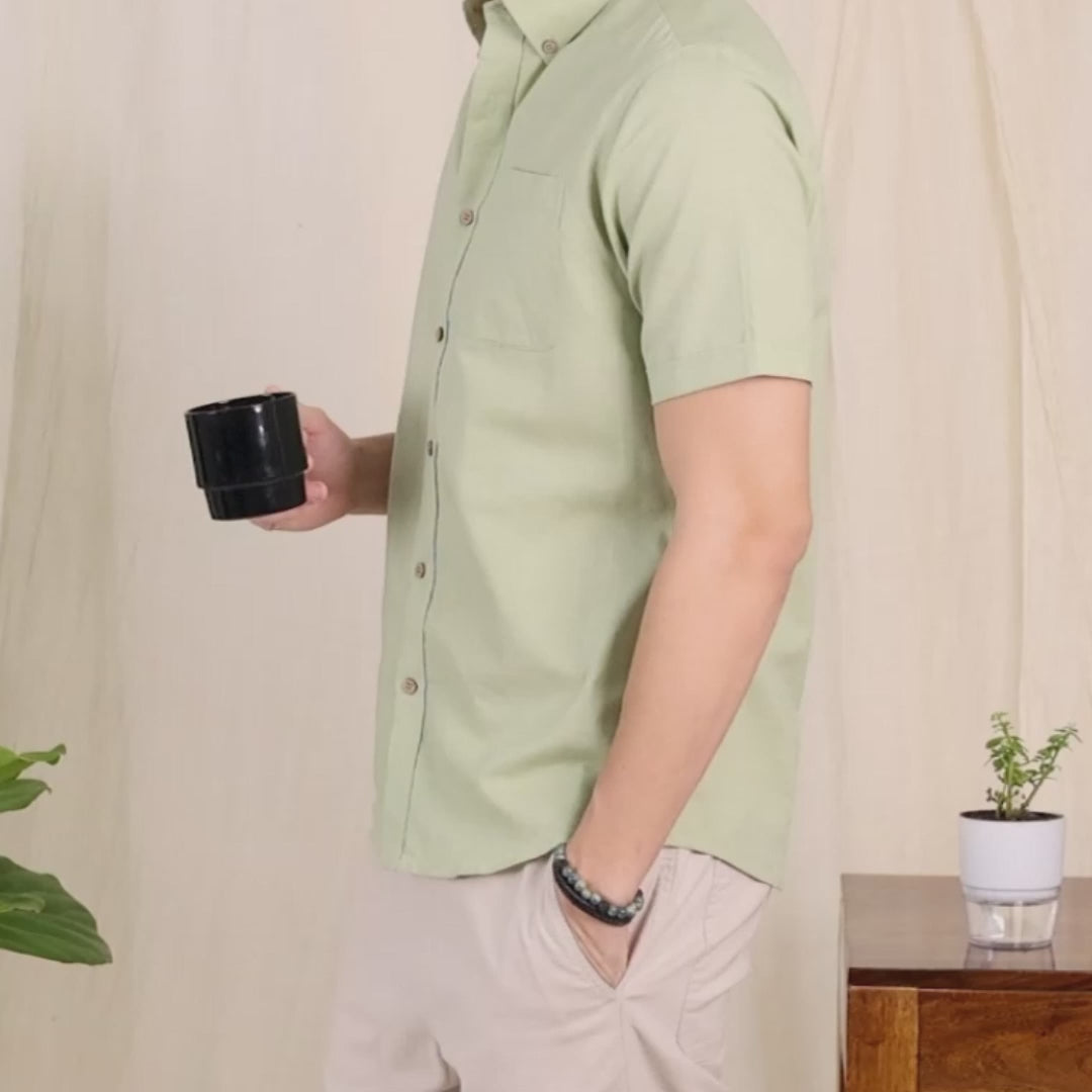 Breeze Linen Shirt In Grass