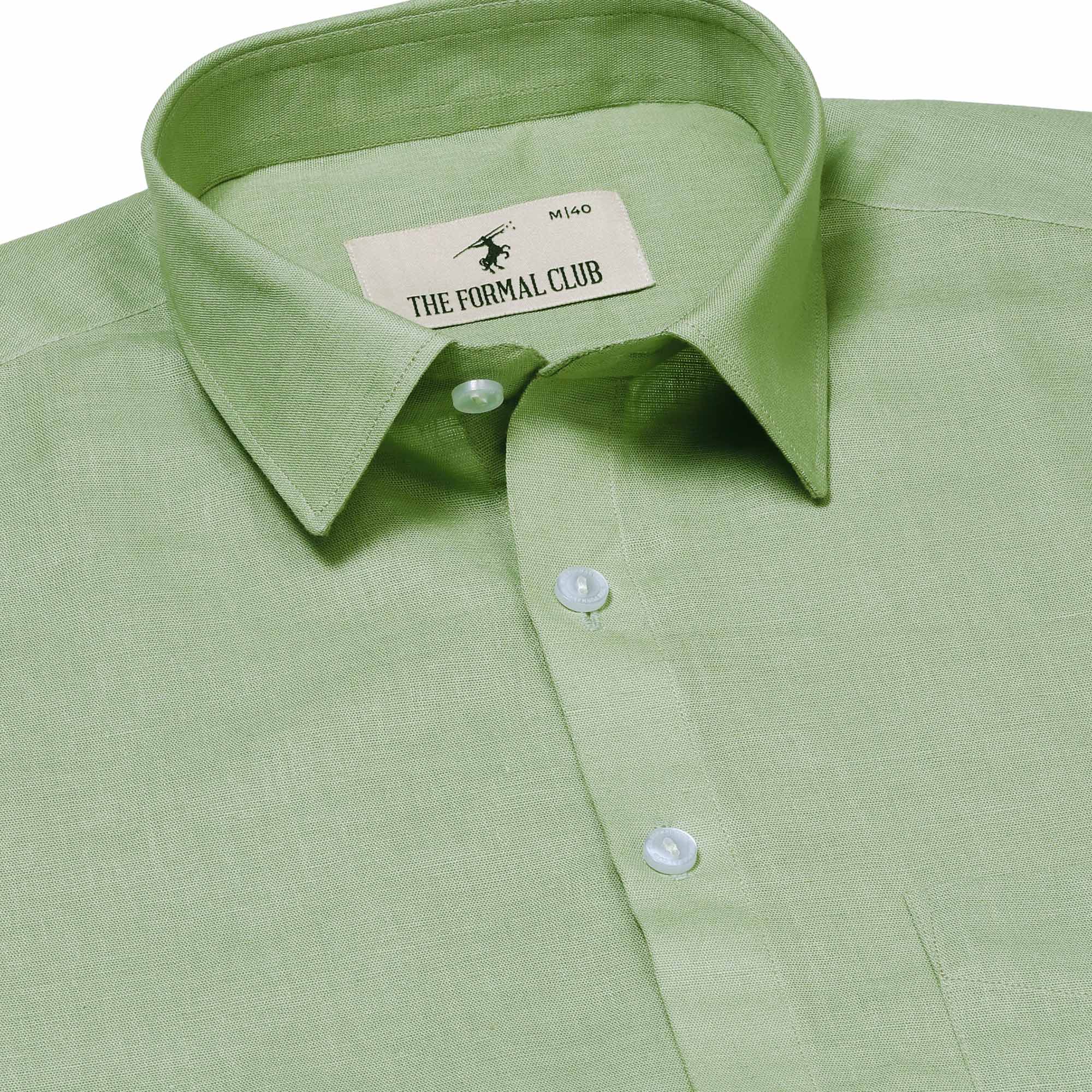 Olive Green Dress Shirt | The Lemongrass
