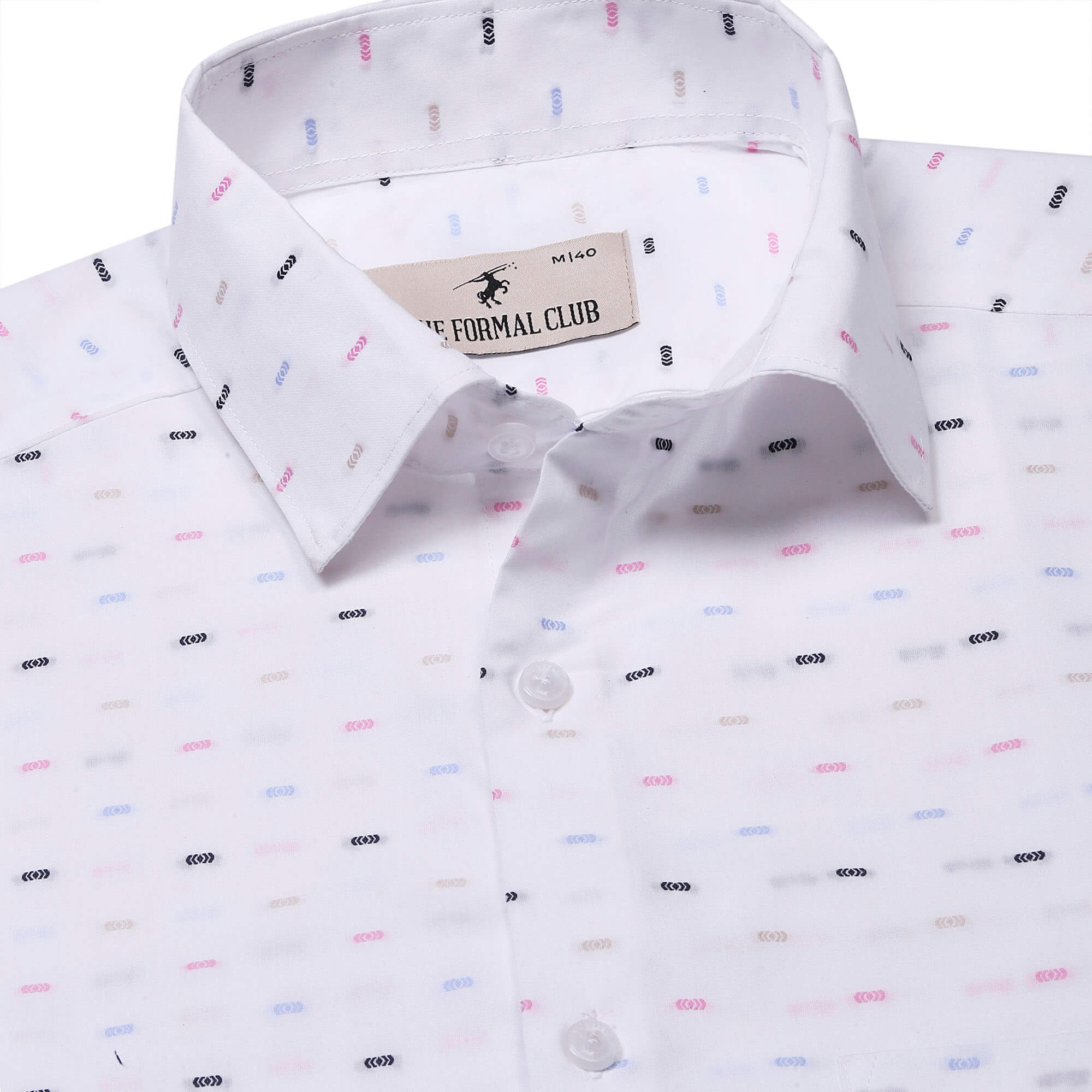 Nova Textured Shirt In White Slim Fit Nova Textured Shirt In White Slim Fit - The Formal Club
