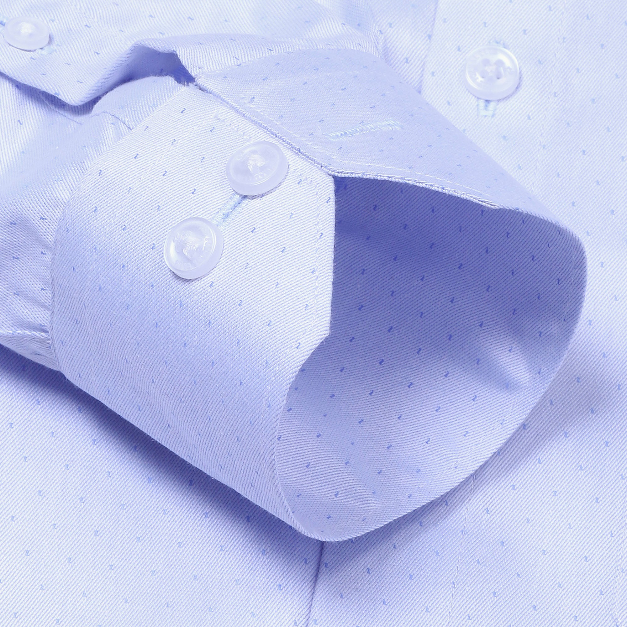 Donald Dobby Full Sleeves Textured Shirt in Blue Donald Dobby Textured Shirt in Blue - The Formal Club