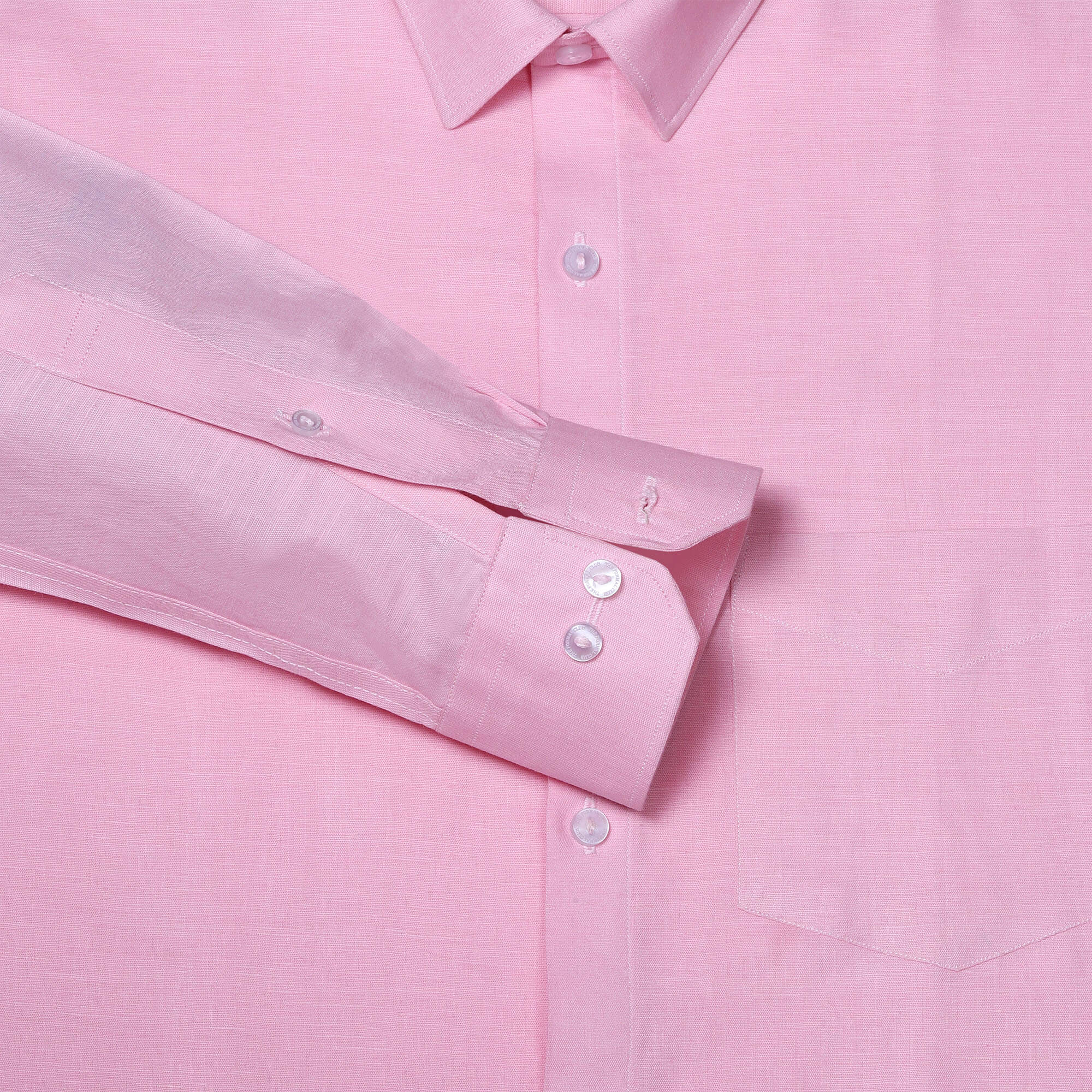 Luna Linen Solid Shirt In Pink Buy Luna Lenin Solid Shirt In Pink For Men By TFC