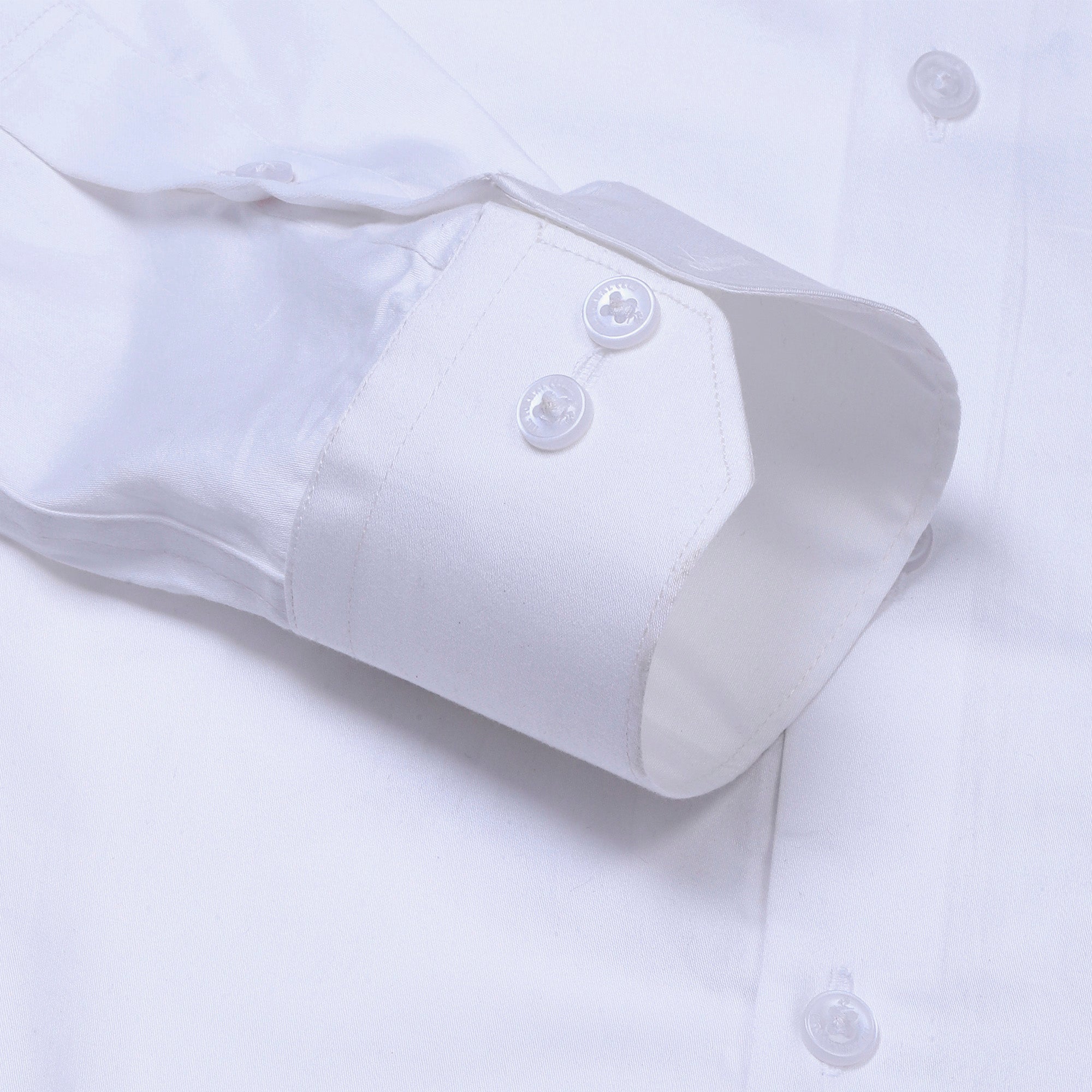 Swiss Finish Giza Cotton Shirt In White Giza Cotton Shirt in White for Men By TFC