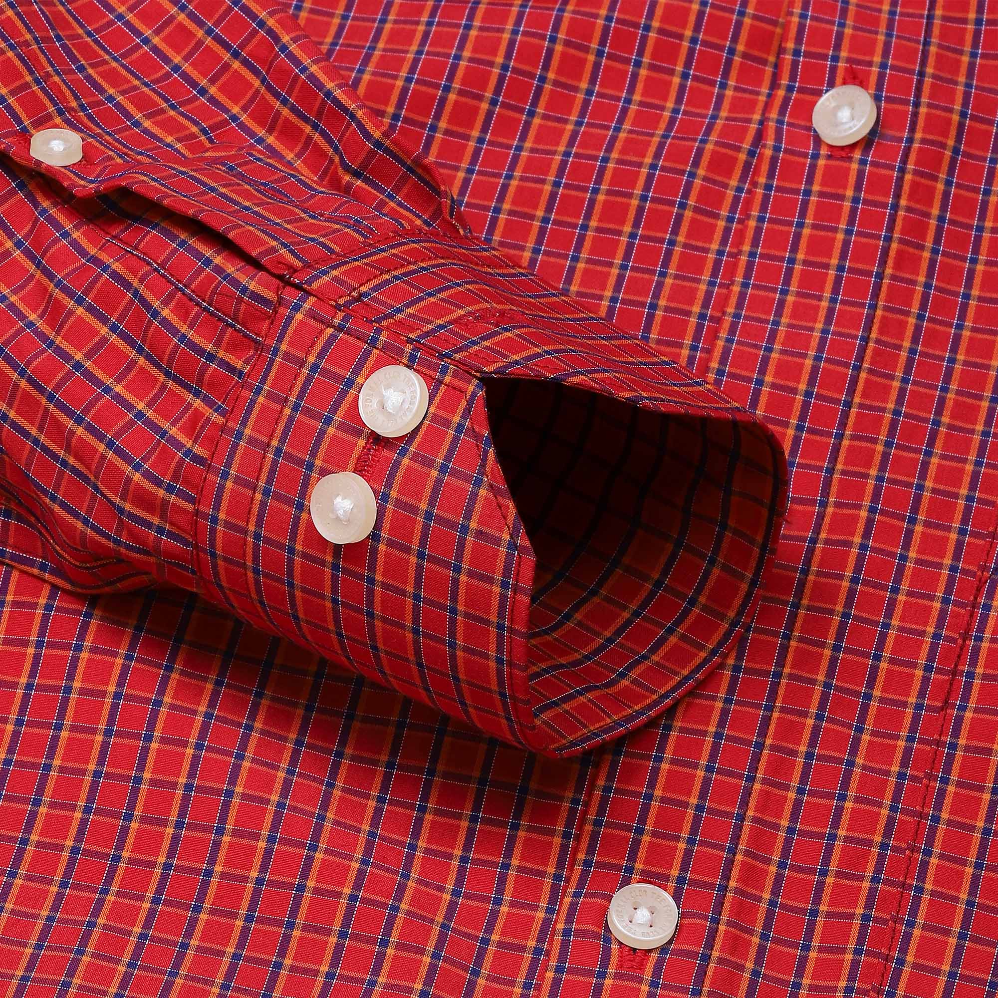Checkmate Red Blue Check Shirt - The Formal Club