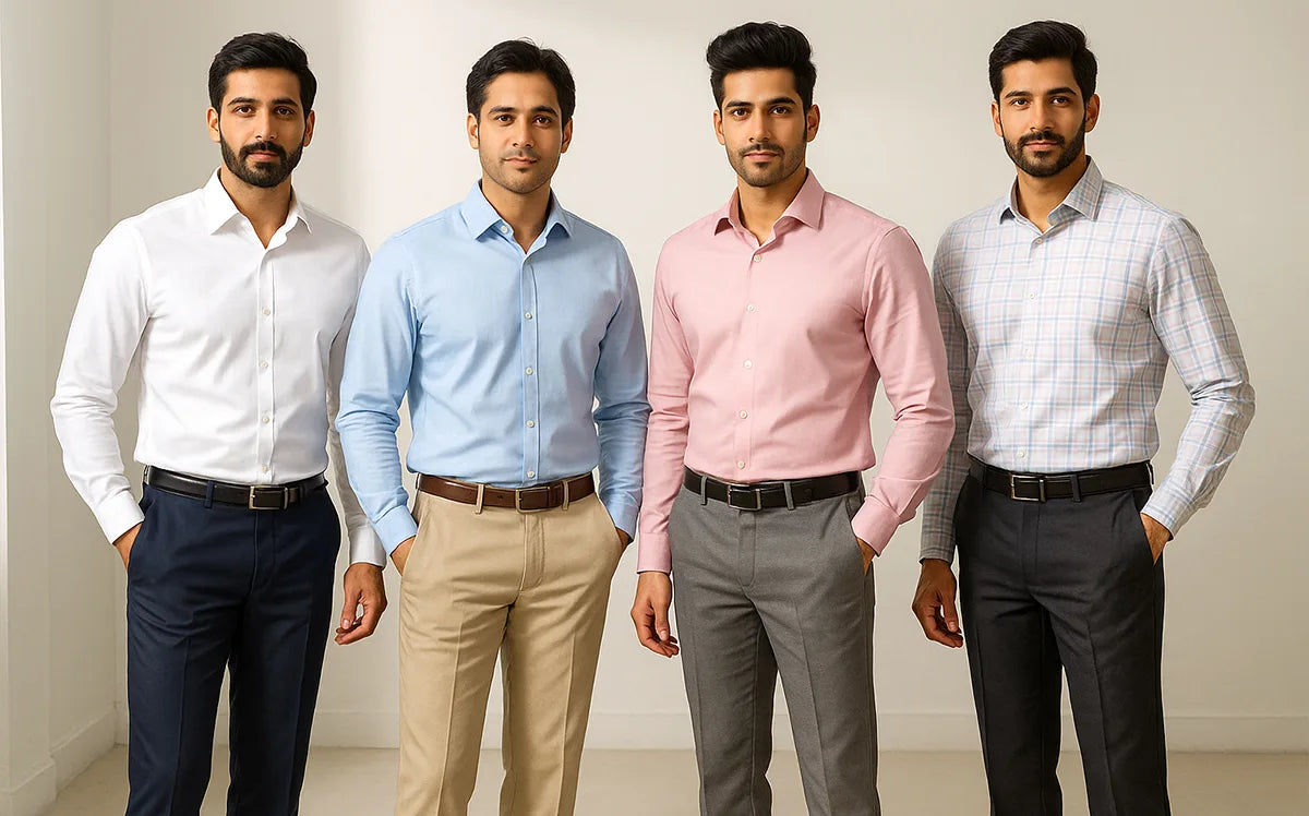 Mens Formal Shirts and Pants Combinations