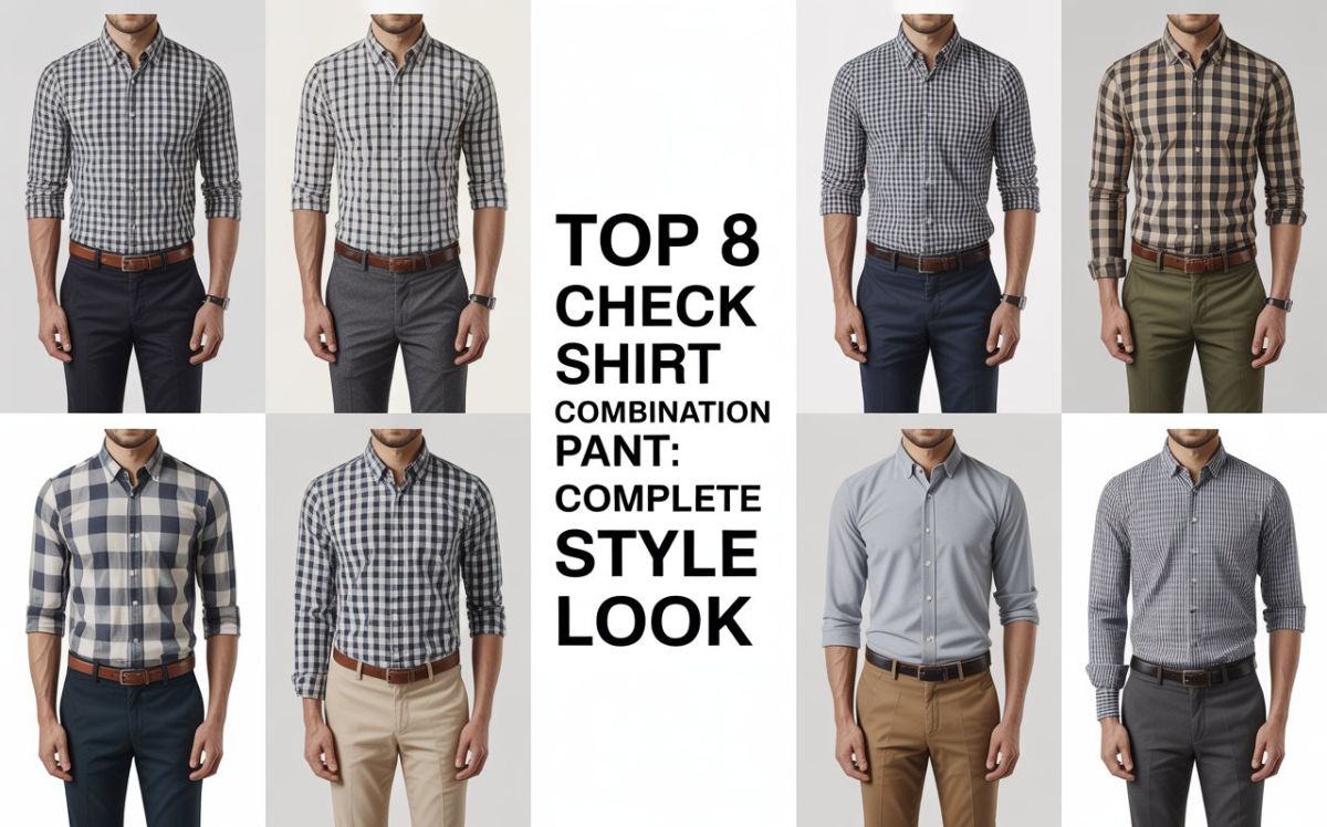 Check Shirt Combination Pant