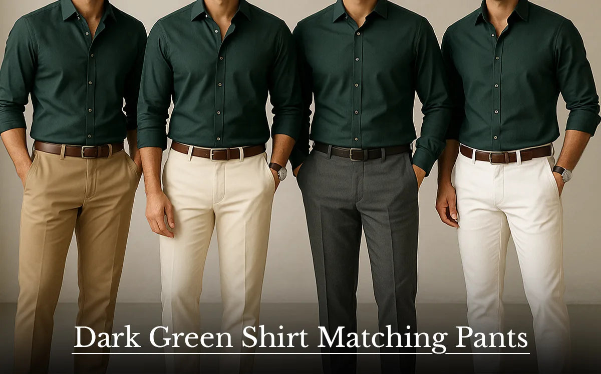 Dark Green Shirt Matching Pant Tips
