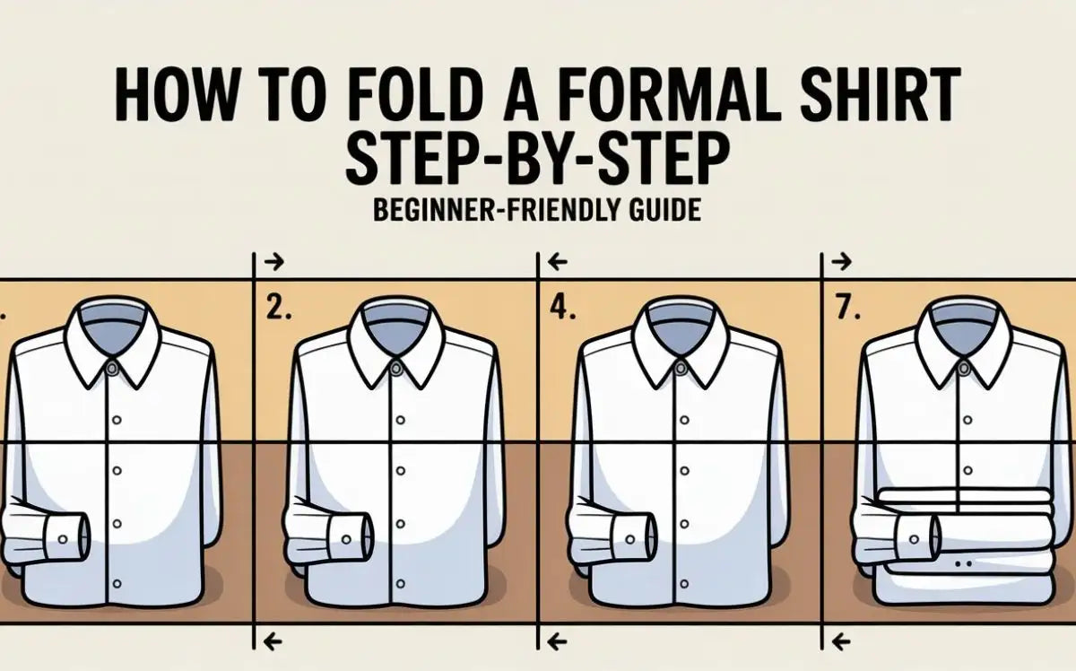how to fold a formal shirt