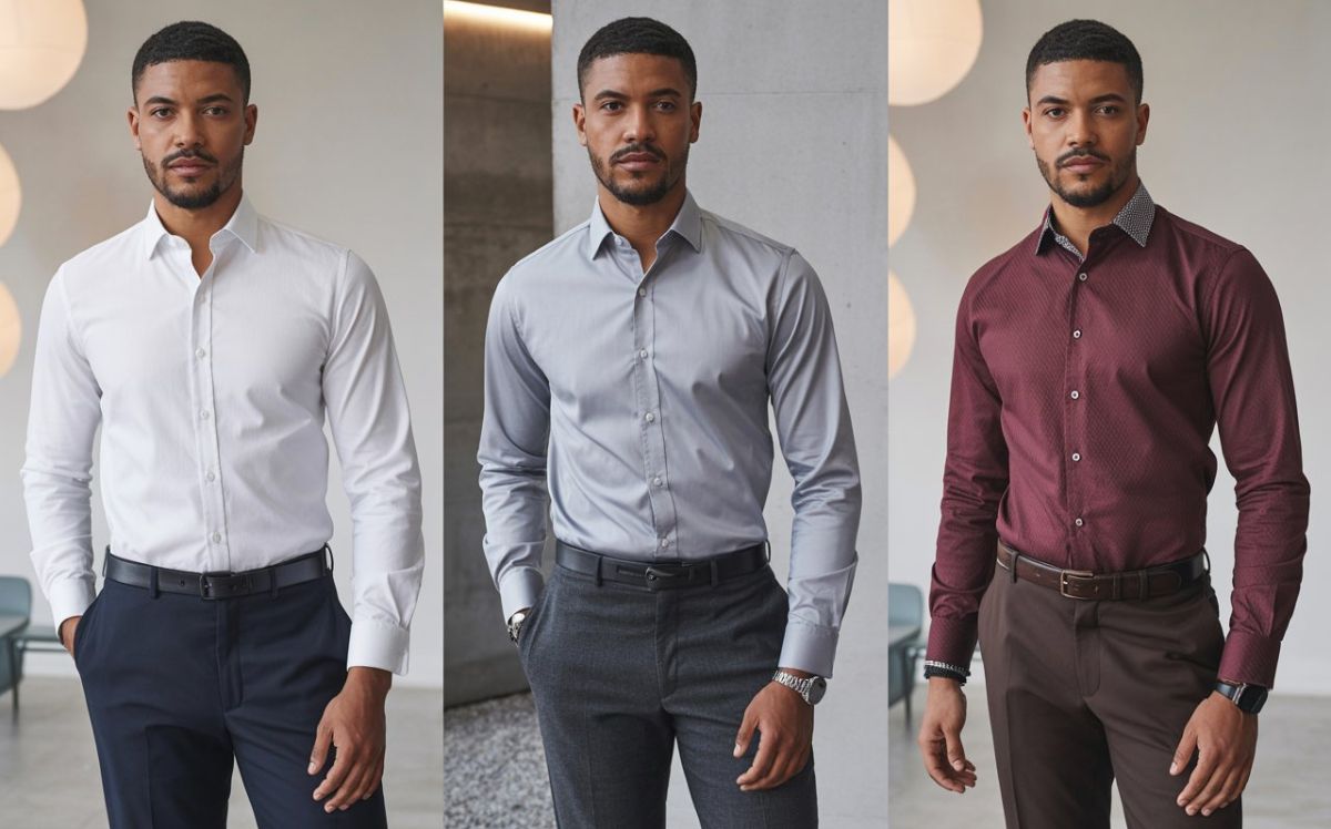 formal shirts for dark skin tone