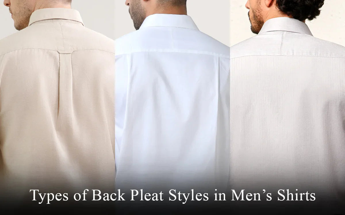 Types of shirt pleats
