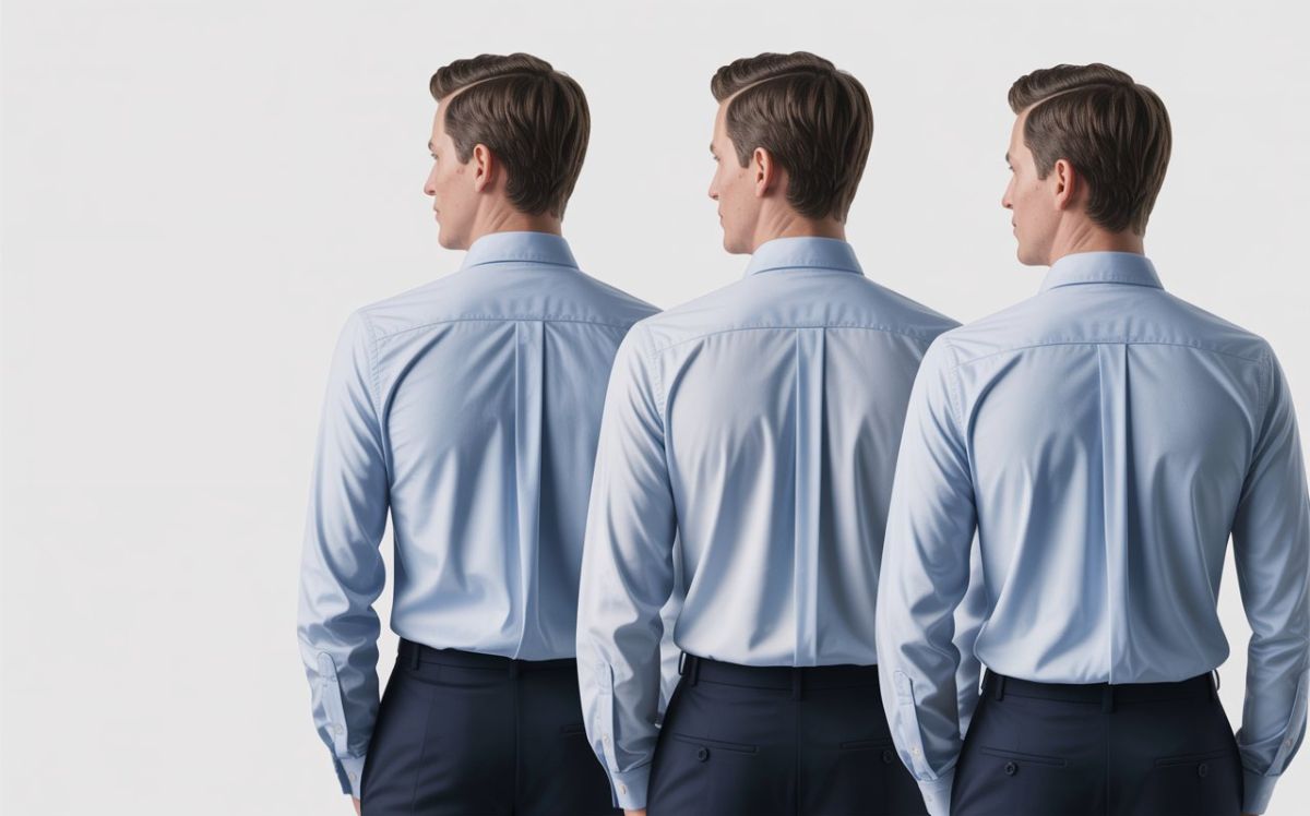 Types of shirt pleats